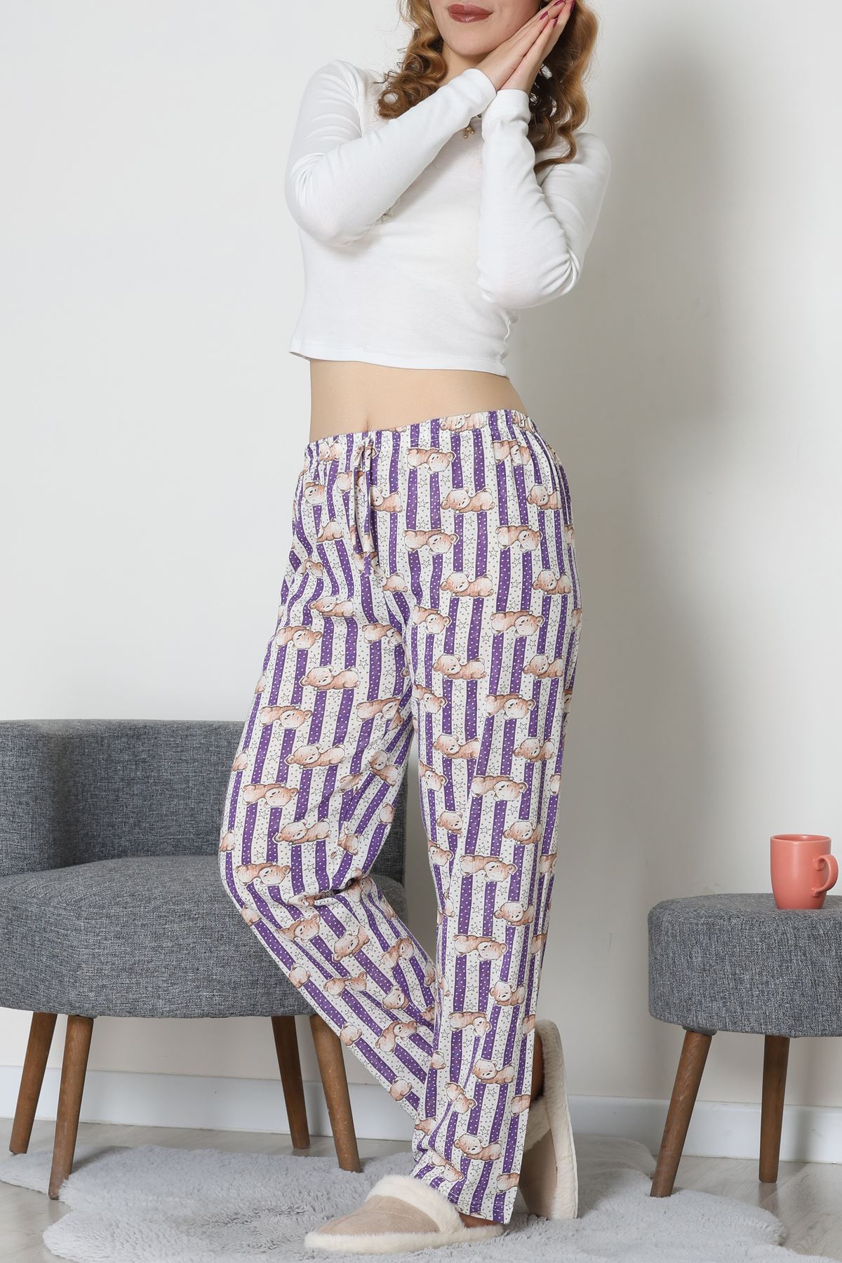 Süprem Pijama Altı Mor - 55008.1567.