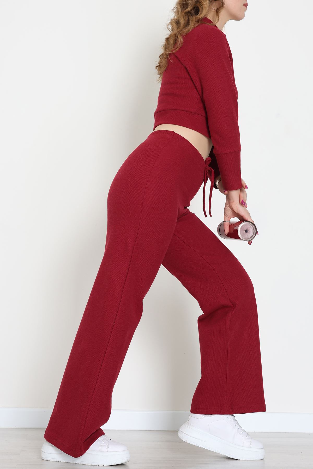 Çift Fermuarlı Selanik İkili Takım Bordo - 42640.1567.