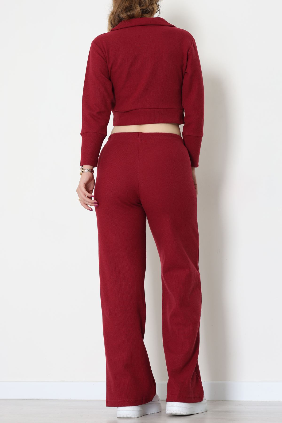 Çift Fermuarlı Selanik İkili Takım Bordo - 42640.1567.