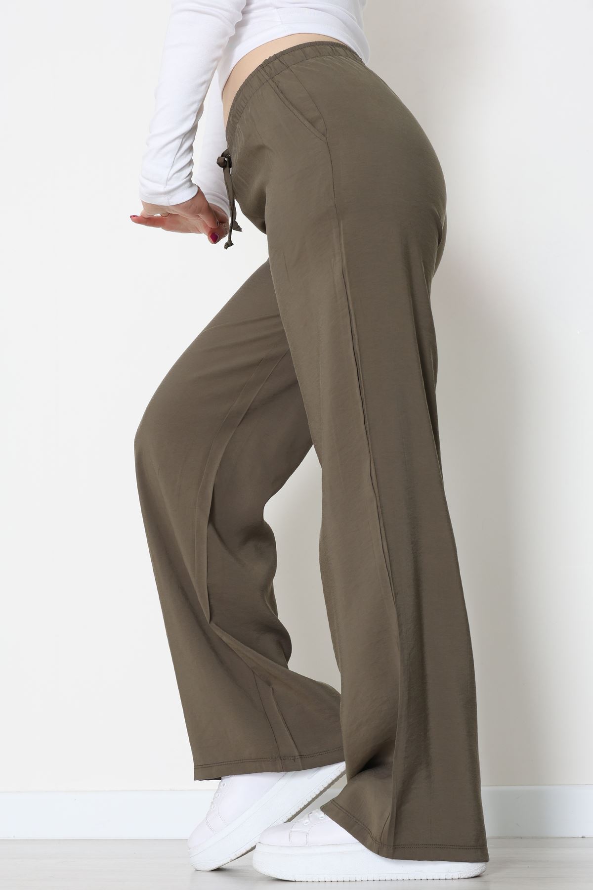 Soft Touch Dokuma Modal Pantolon Haki - 30810.1837.