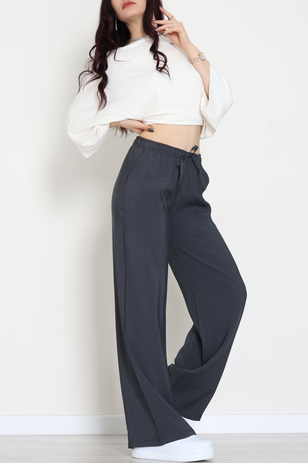 Soft Touch Dokuma Modal Pantolon Antrasit - 30810.1837.