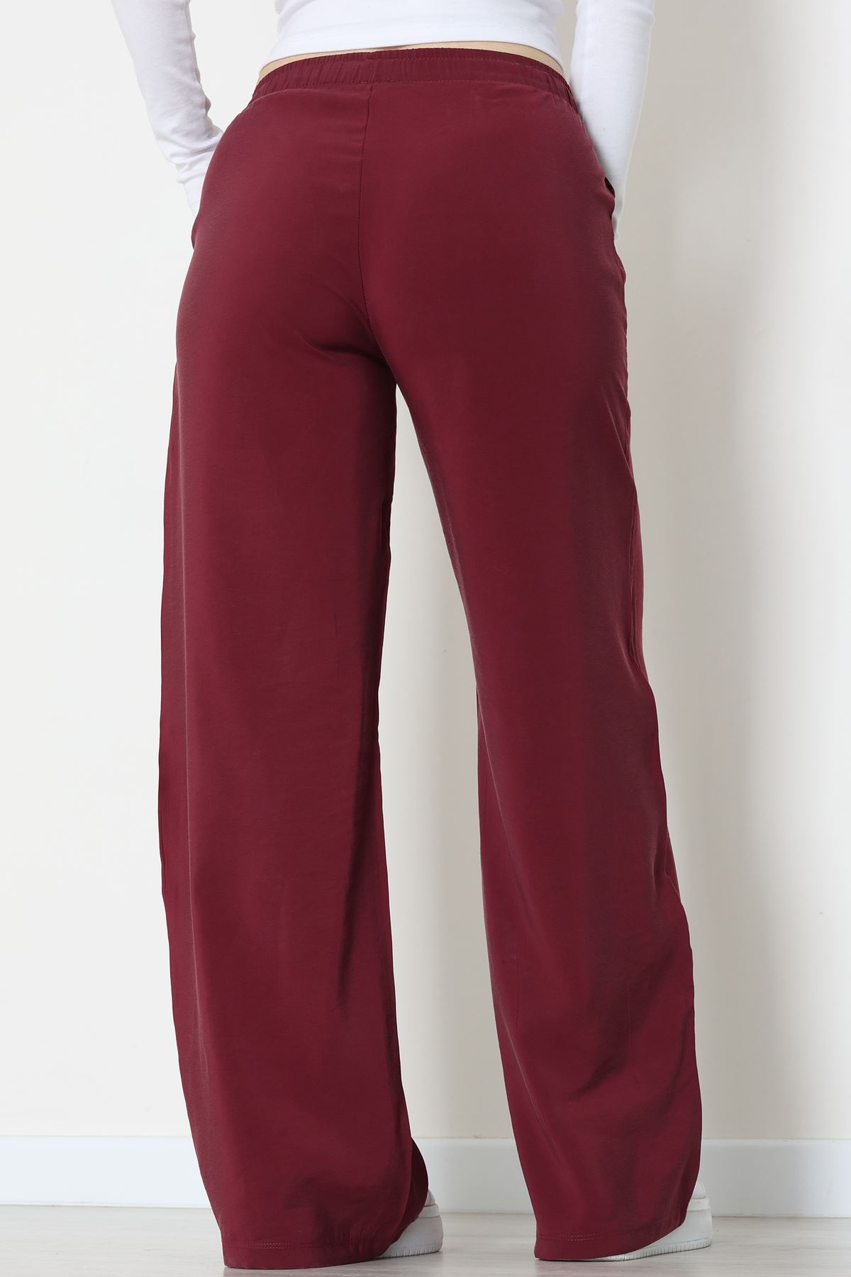 Soft Touch Dokuma Modal Pantolon Bordo - 30810.1837.