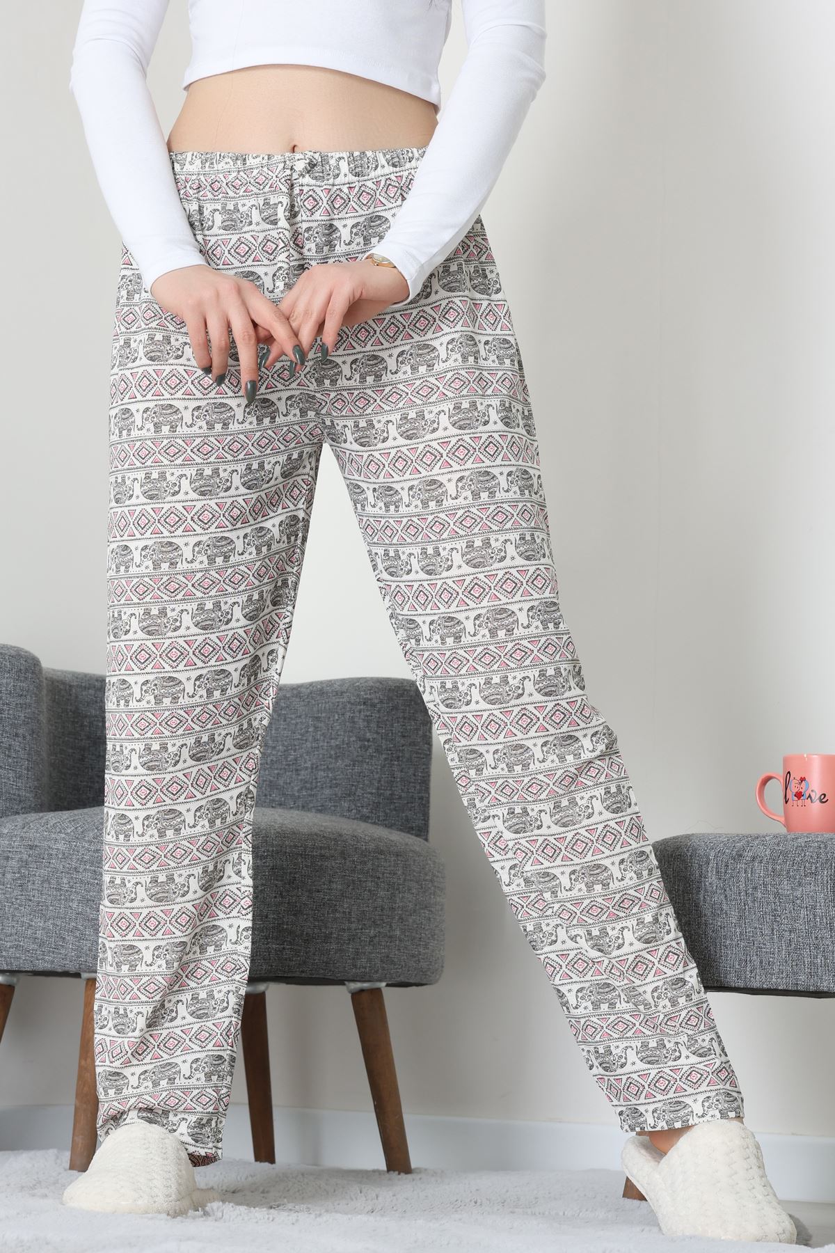 Süprem Pijama Altı Siyahbeyaz - 55008.1567.