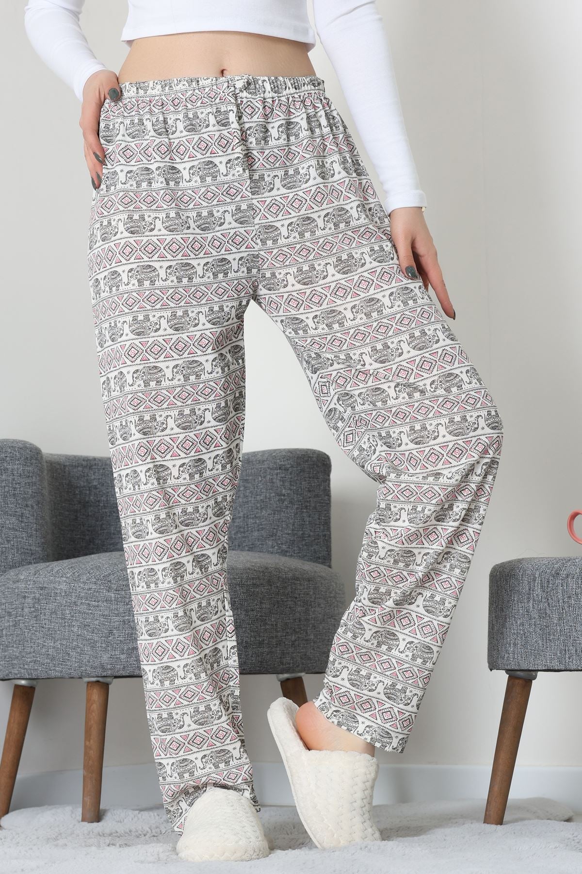 Süprem Pijama Altı Siyahbeyaz - 55008.1567.