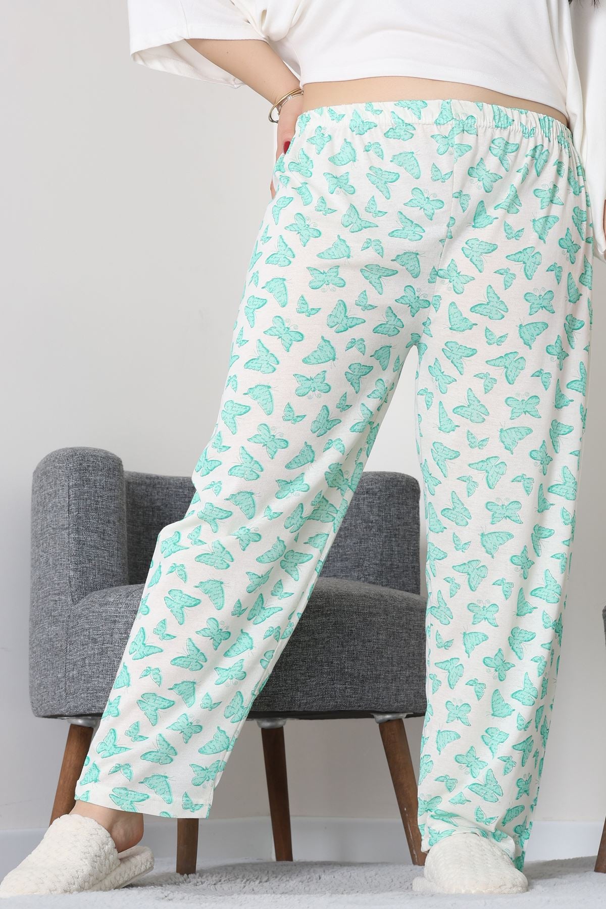 Büyük Beden Süprem Pijama Altı Yeşil - 55011.1567.