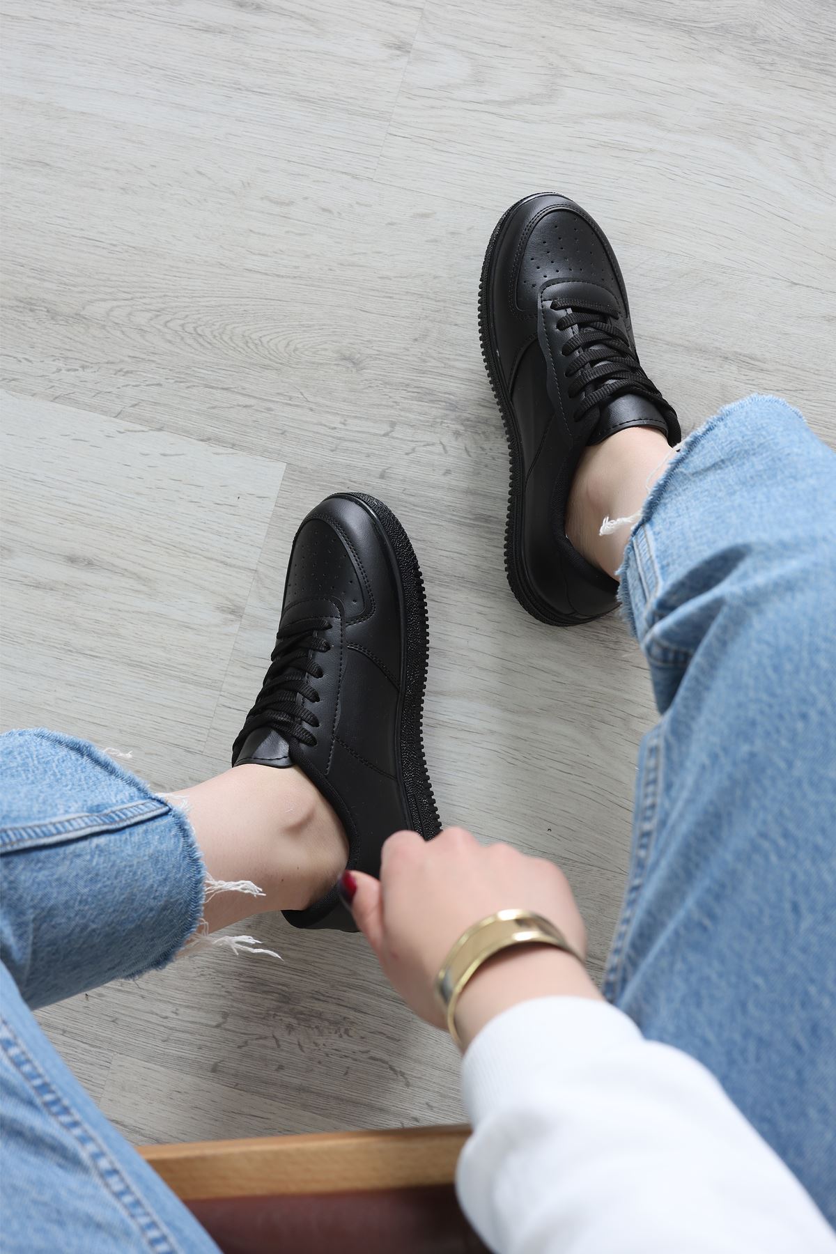 Yıldızlı Spor Ayakkabı Siyah - 31295.264.