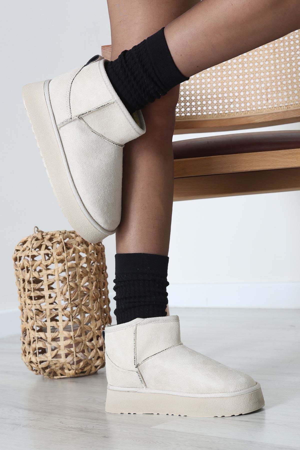 Yüksek Taban İçi Kürklü Bot Taş1 - 31467.264.