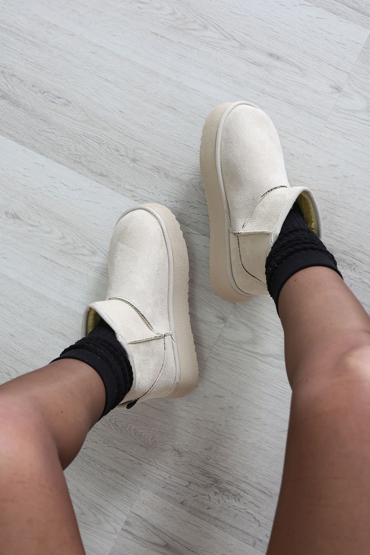 Yüksek Taban İçi Kürklü Bot Taş1 - 31467.264.