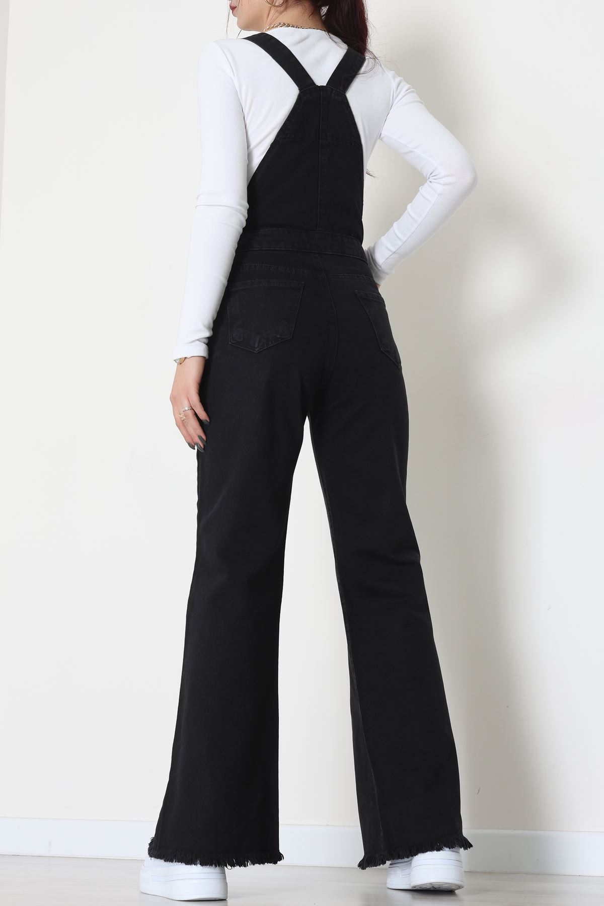 Kot Salopet Önden Düğmeli Tulum Koyufüme - 31789.683.