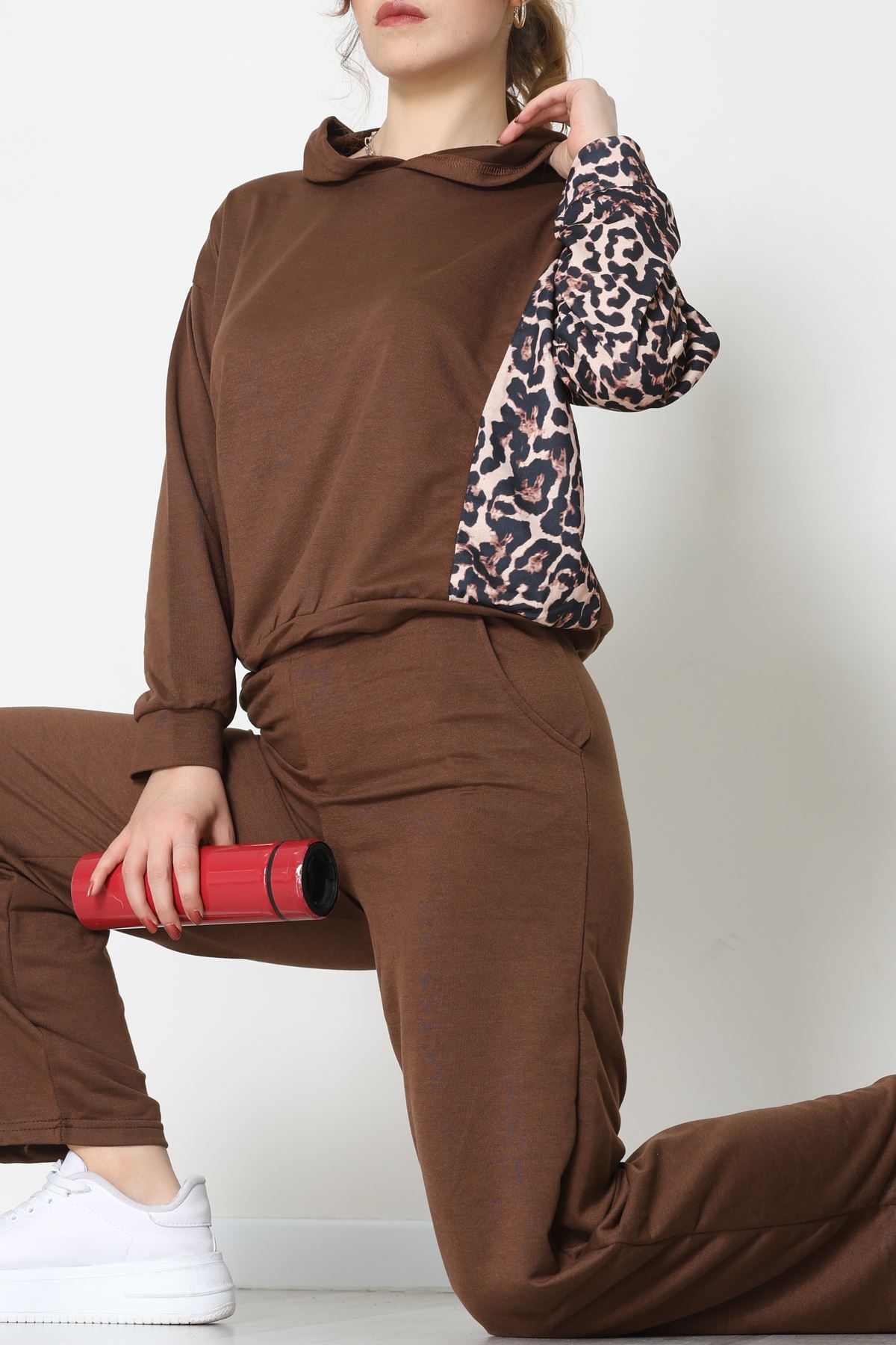 Garnili 2 İplik Eşofman Takımı Kahve - 50746.1005.