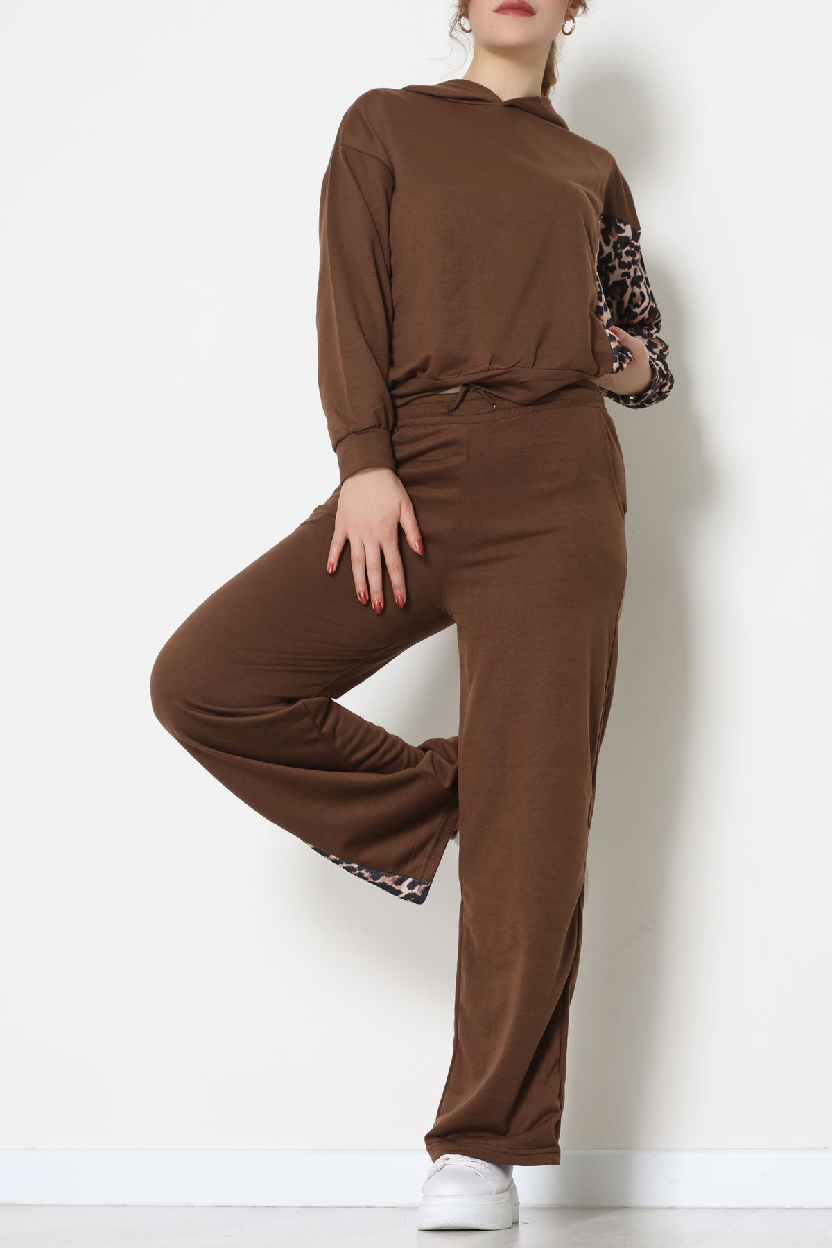 Garnili 2 İplik Eşofman Takımı Kahve - 50746.1005.