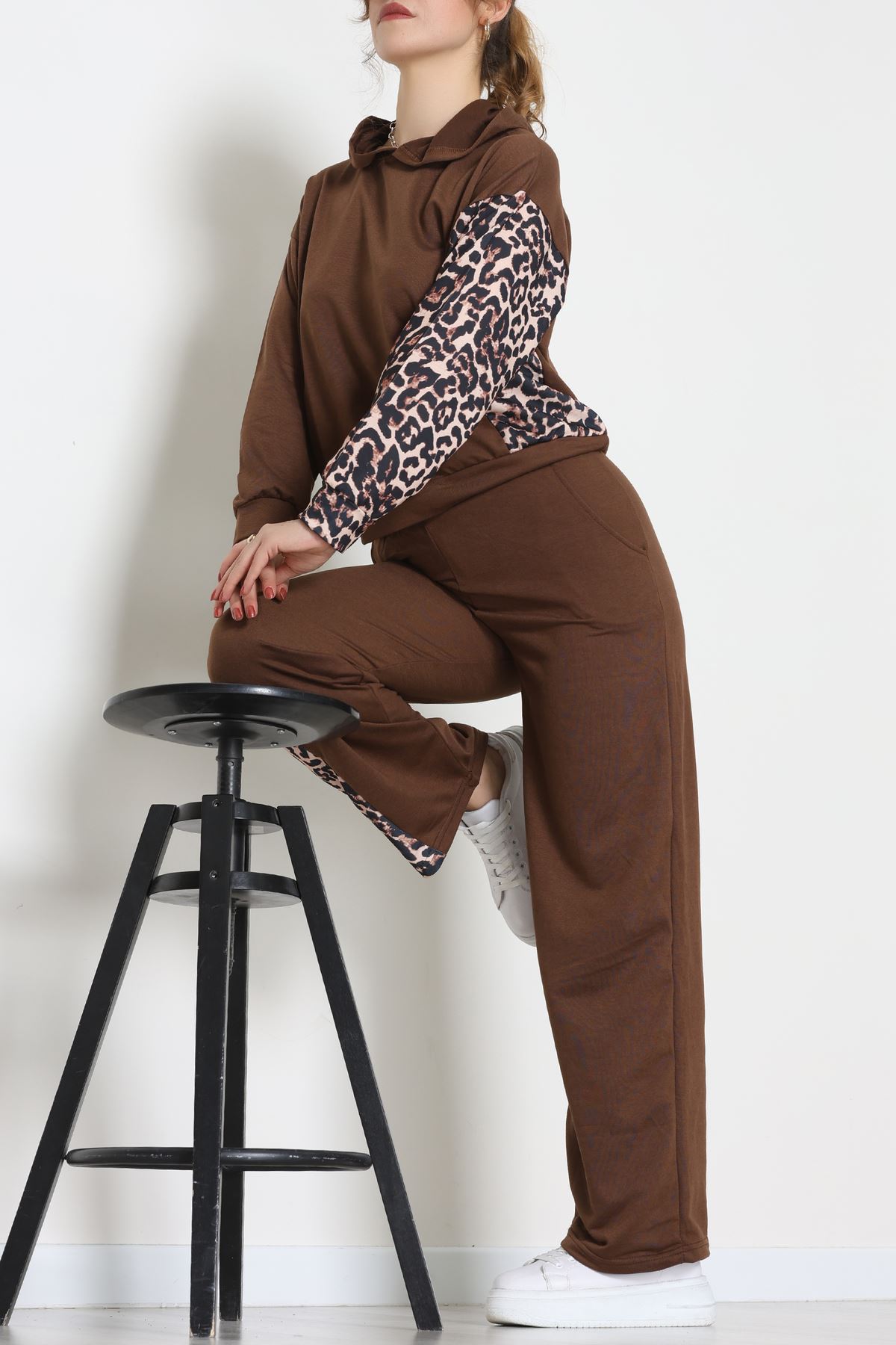 Garnili 2 İplik Eşofman Takımı Kahve - 50746.1005.