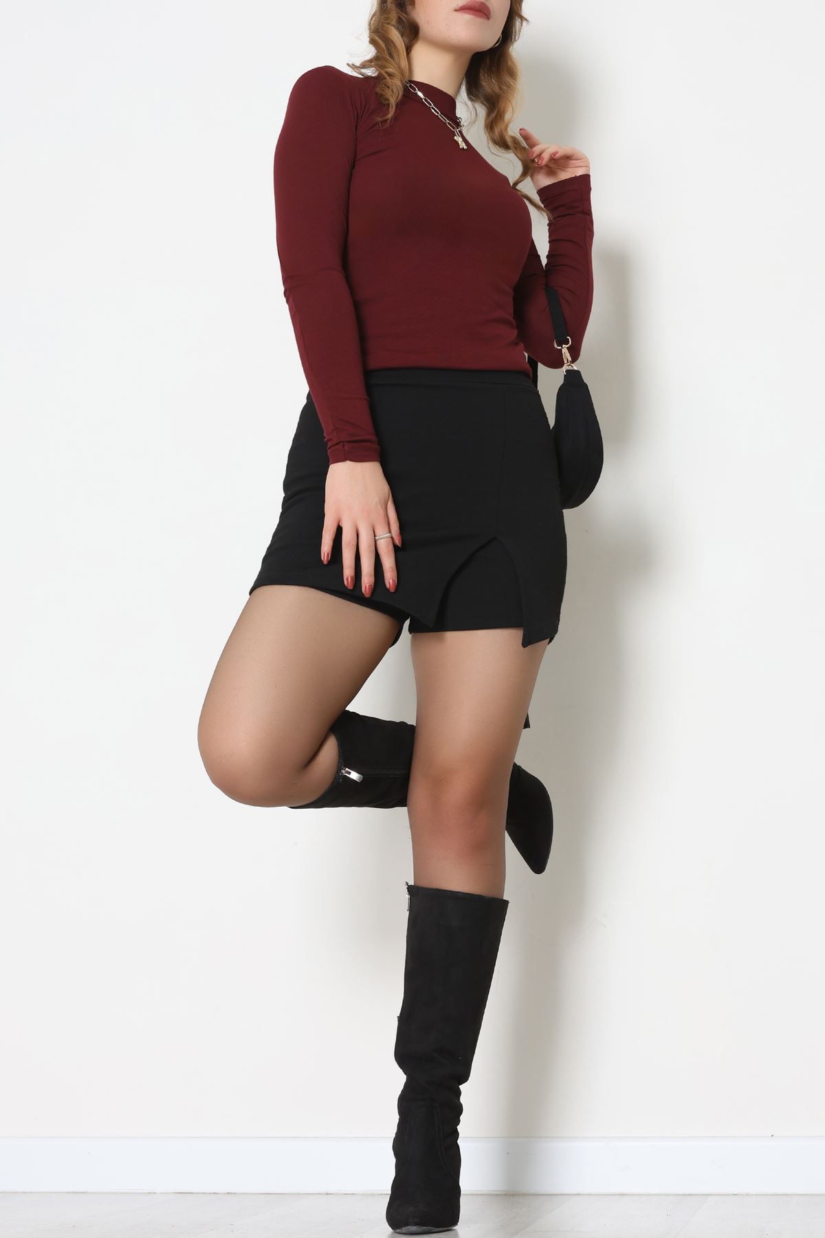 Yarım Balıkçı Body Bordo - 40073.599.