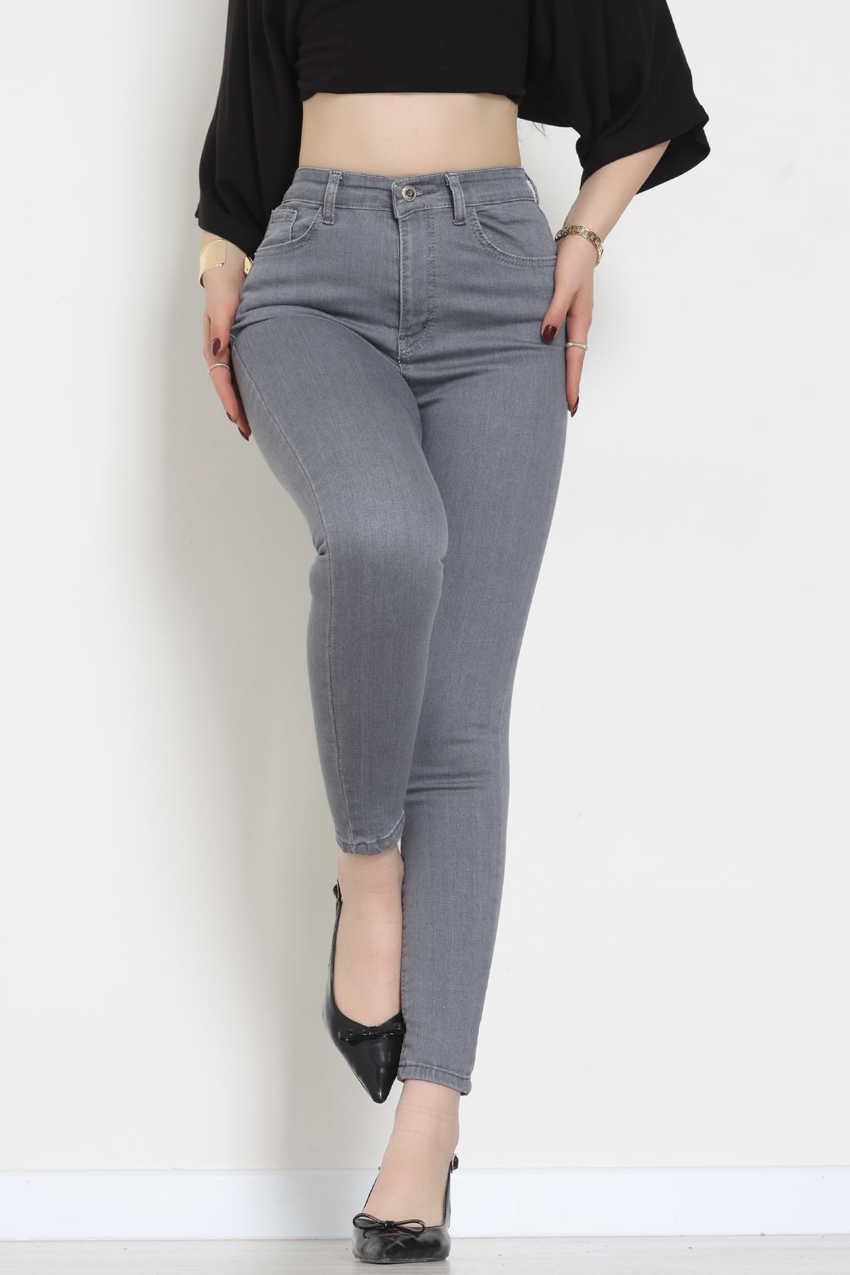 Dar Paça Kot Pantolon Gray - 42704.2121.