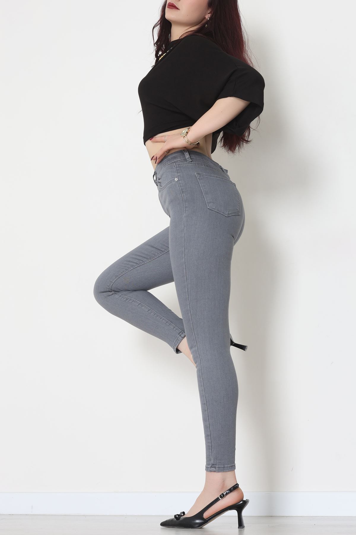 Dar Paça Kot Pantolon Gray - 42704.2121.