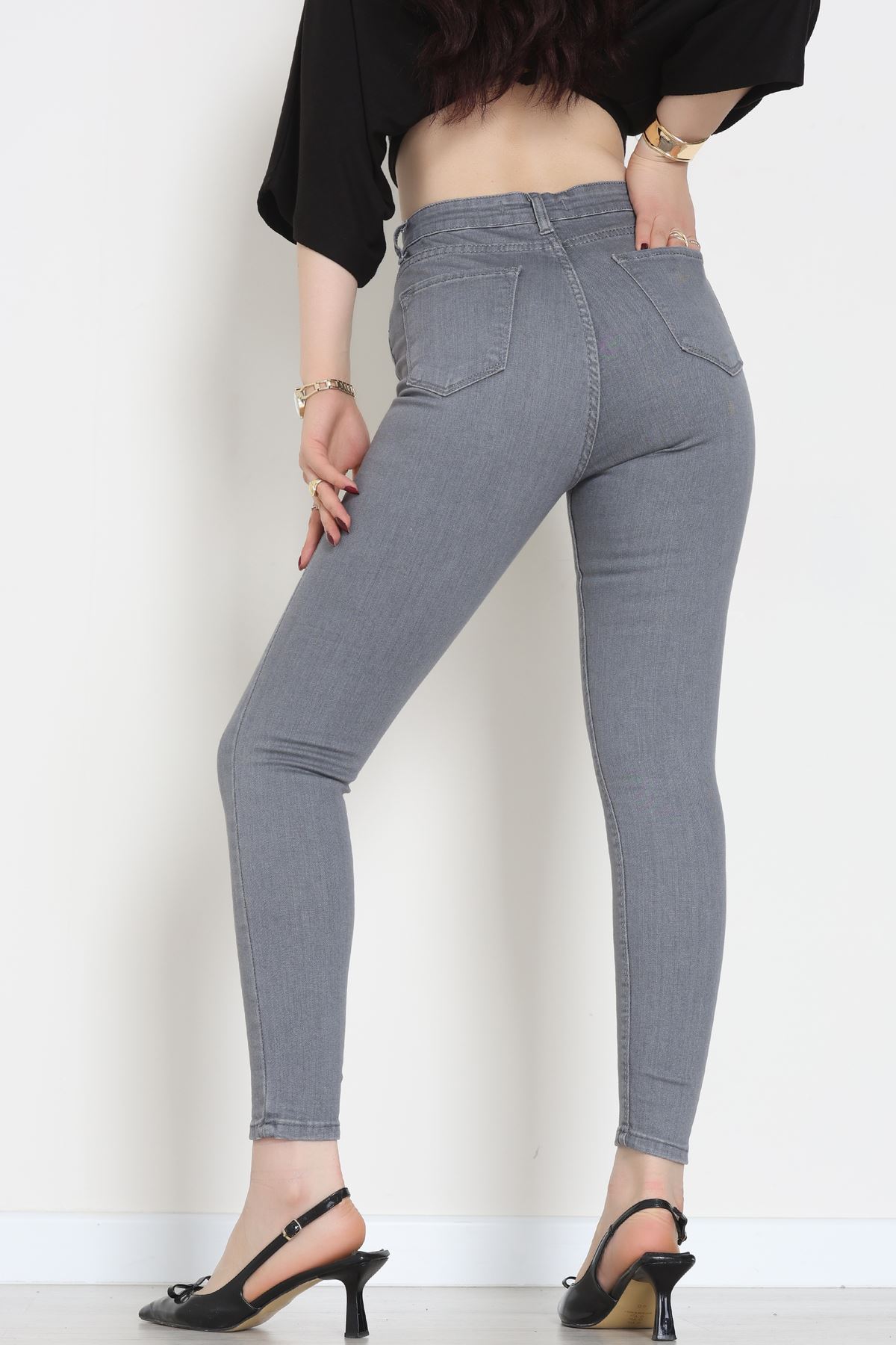 Dar Paça Kot Pantolon Gray - 42704.2121.