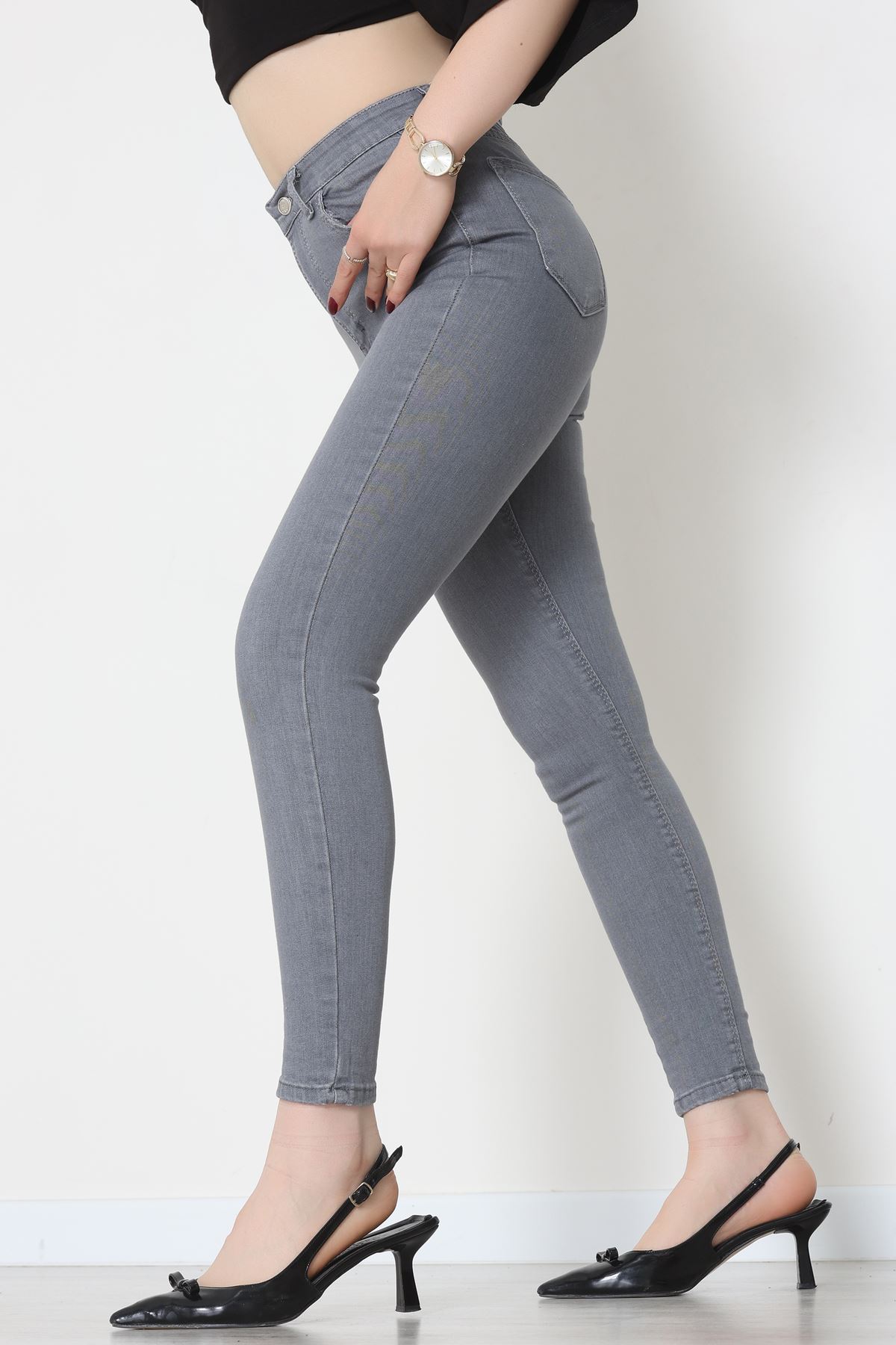 Dar Paça Kot Pantolon Gray - 42704.2121.