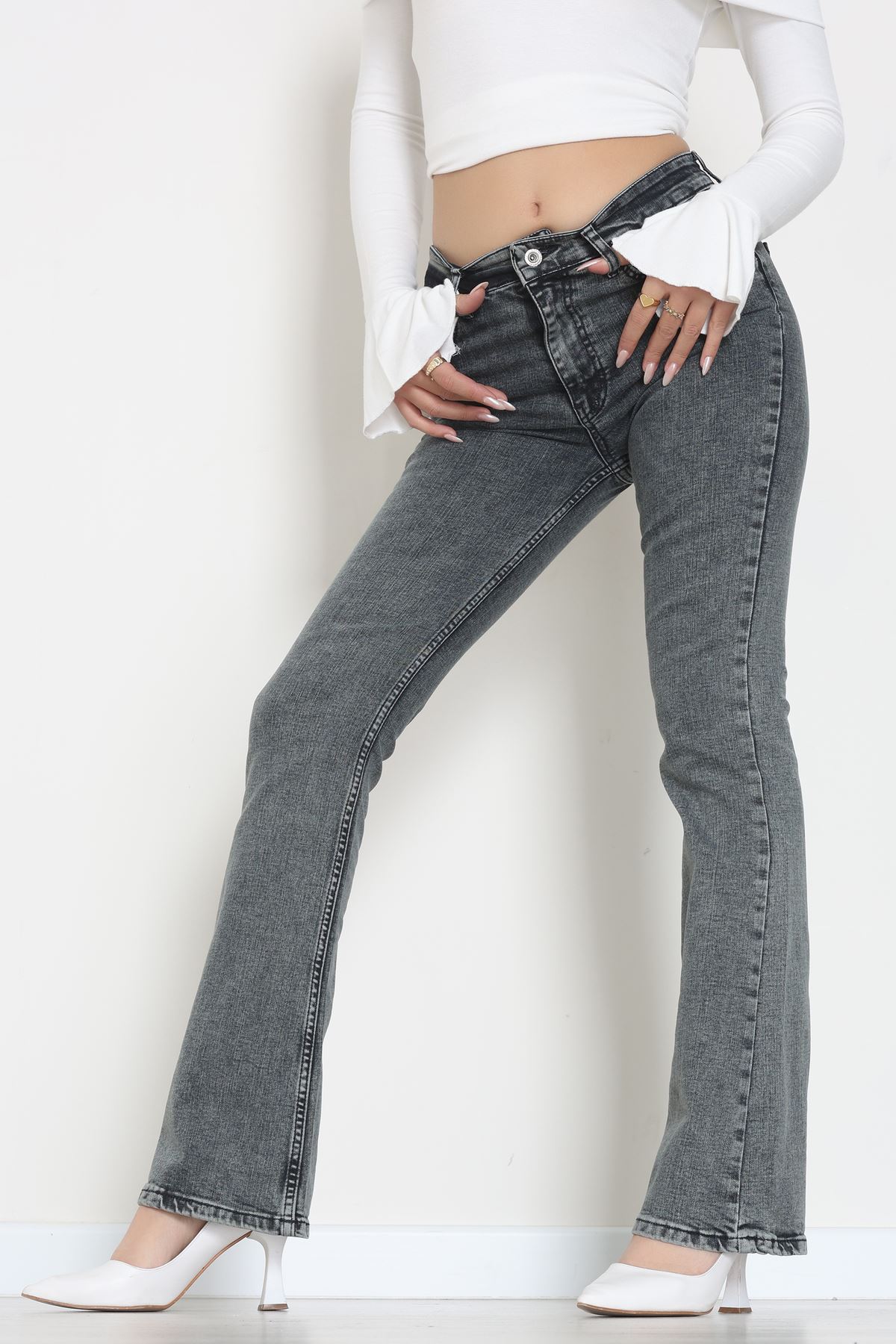 İspanyol Kot Pantolon Açıkfüme - 31397.2088.