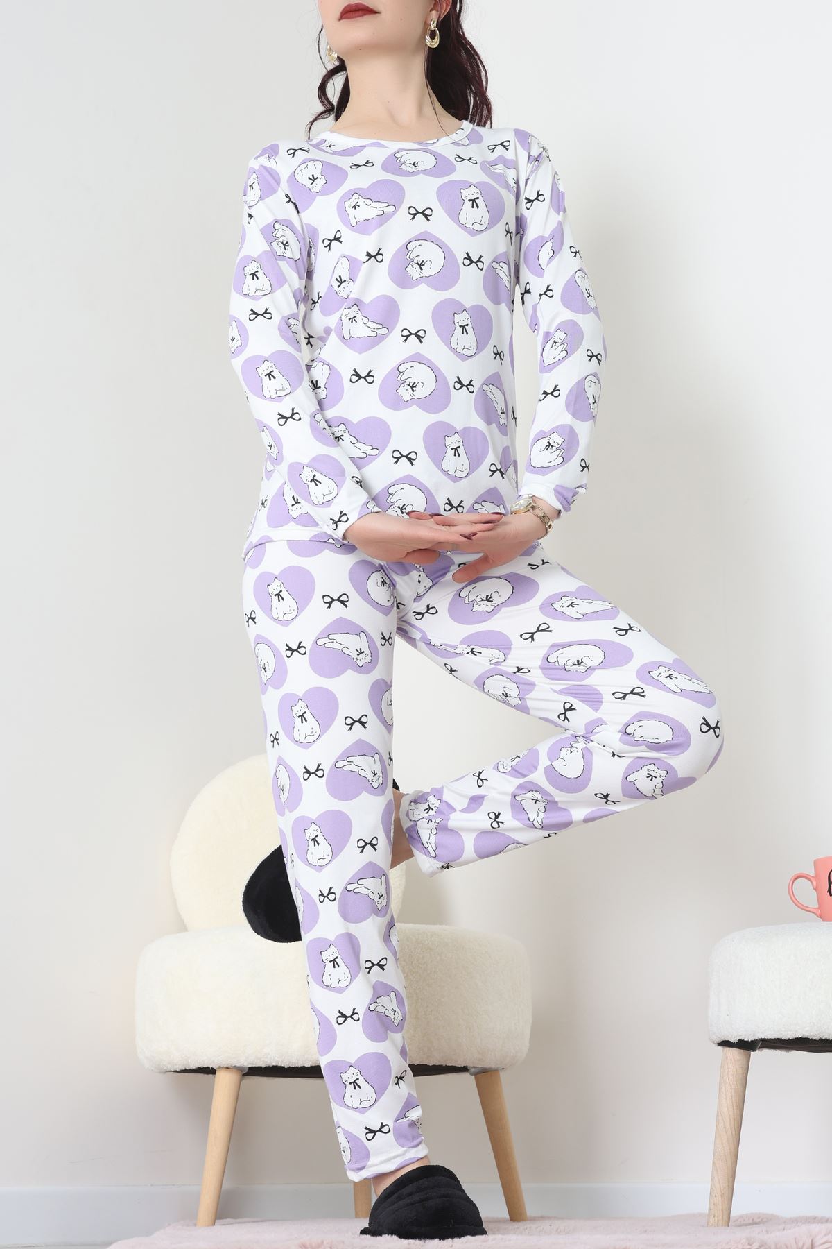 Milan Pijama Takımı Lila - 55010.1567.