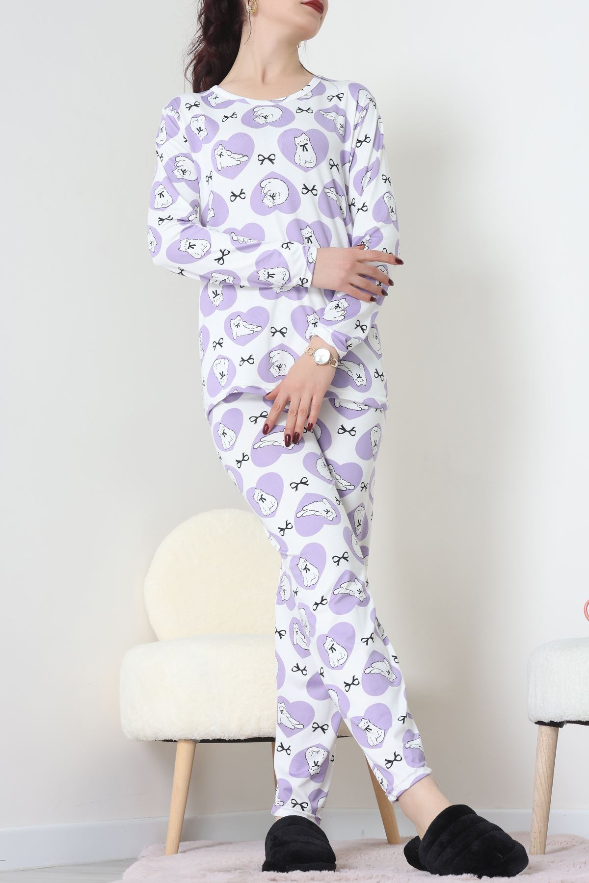 Milan Pijama Takımı Lila - 55010.1567.