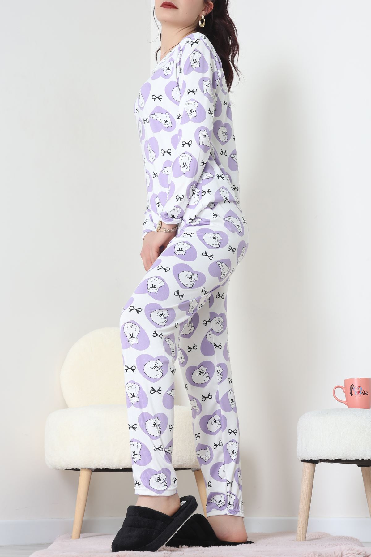 Milan Pijama Takımı Lila - 55010.1567.
