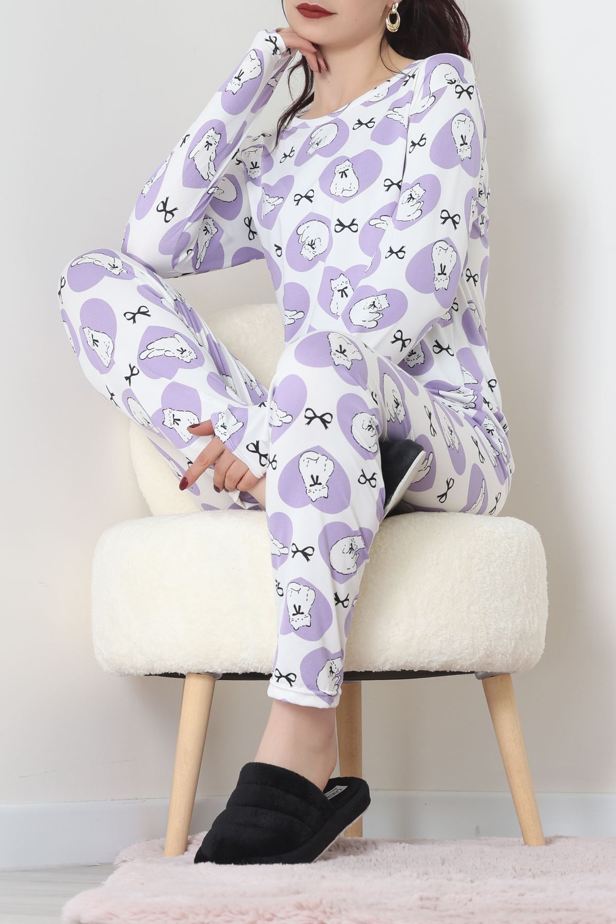 Milan Pijama Takımı Lila - 55010.1567.