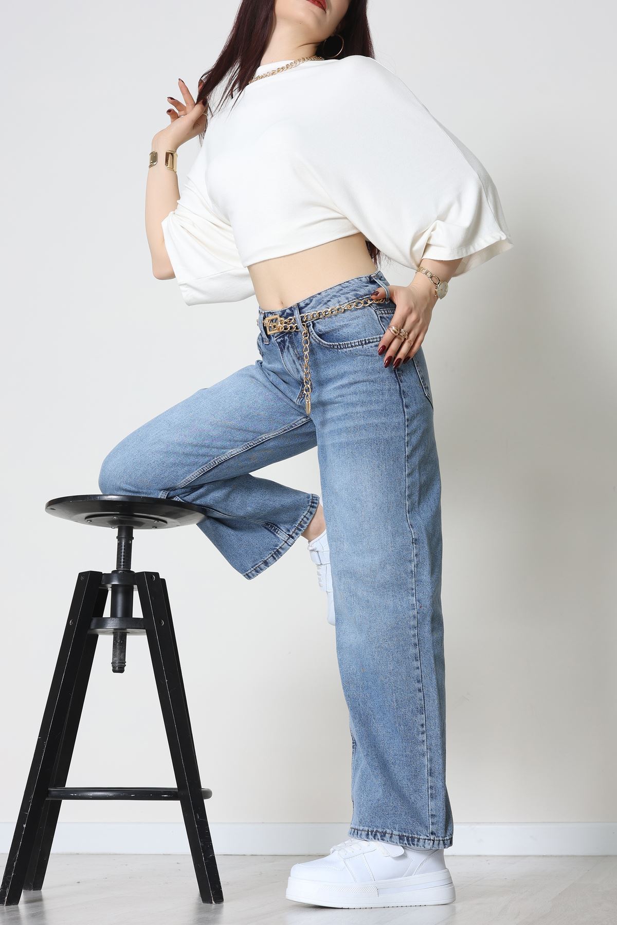 Palazzo Kot Pantolon Açıkmavi - 31830.1904.