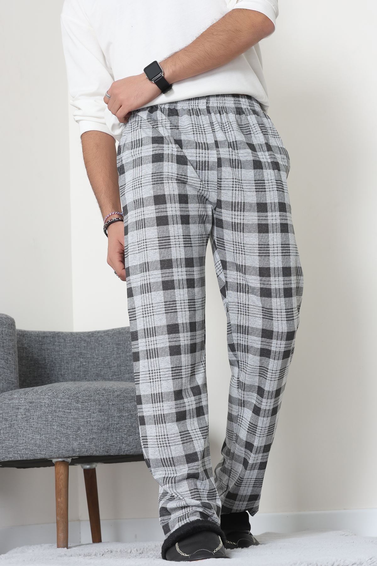 Cepli Süprem Erkek Pijama Altı Füme - 70849.1902.