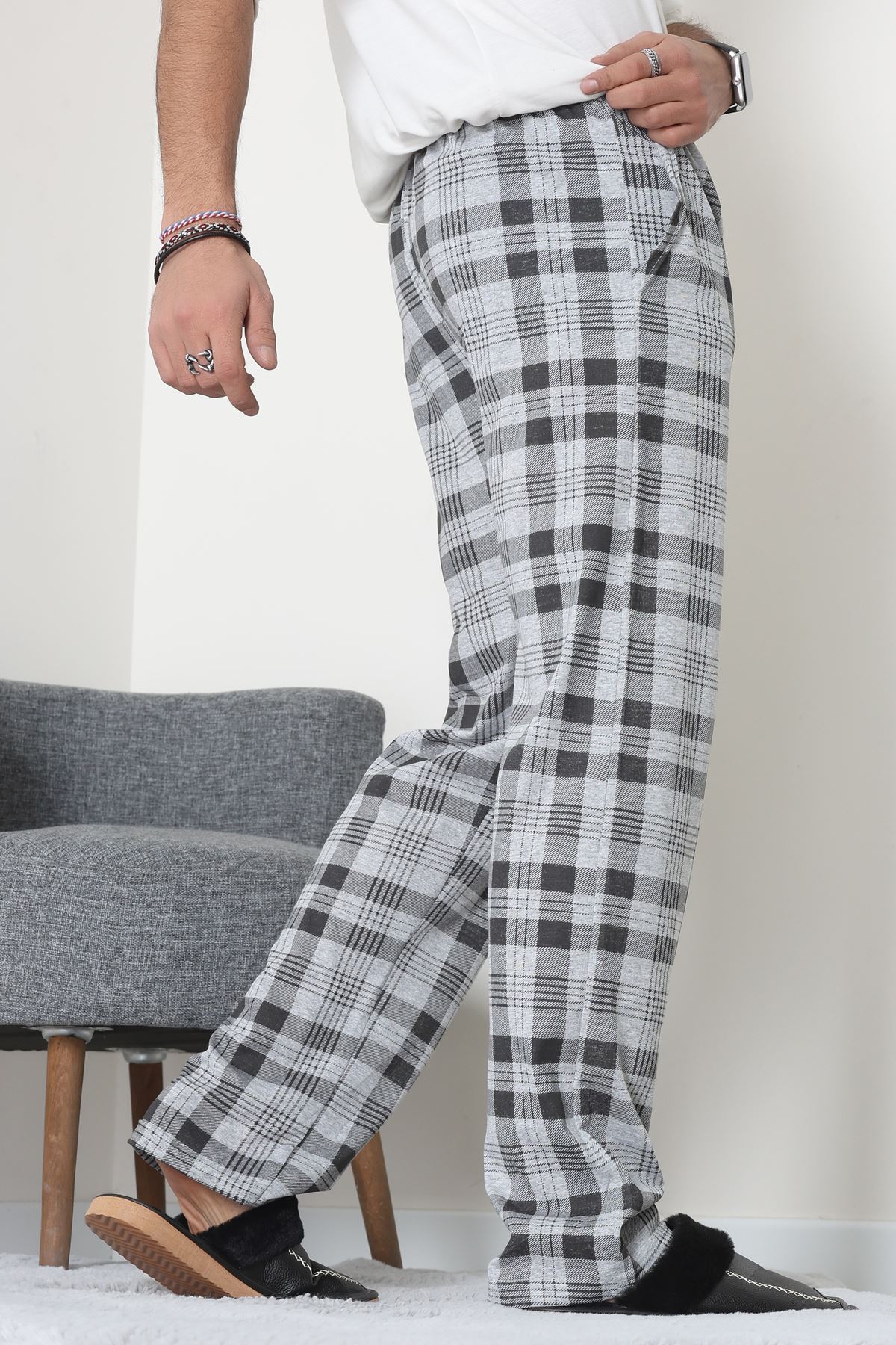 Cepli Süprem Erkek Pijama Altı Füme - 70849.1902.