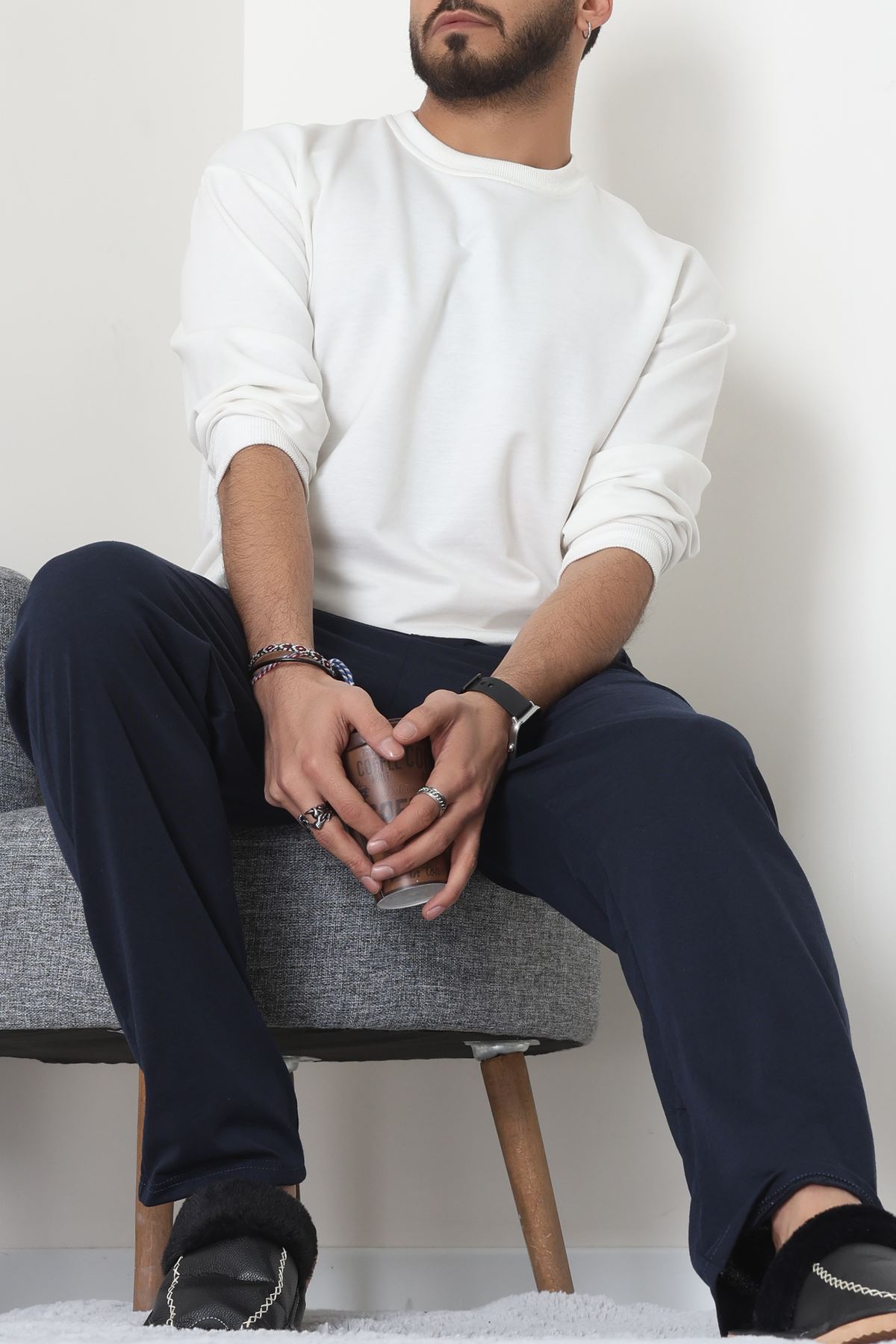 Cepli Süprem Erkek Pijama Altı Lacivert - 70849.1902.