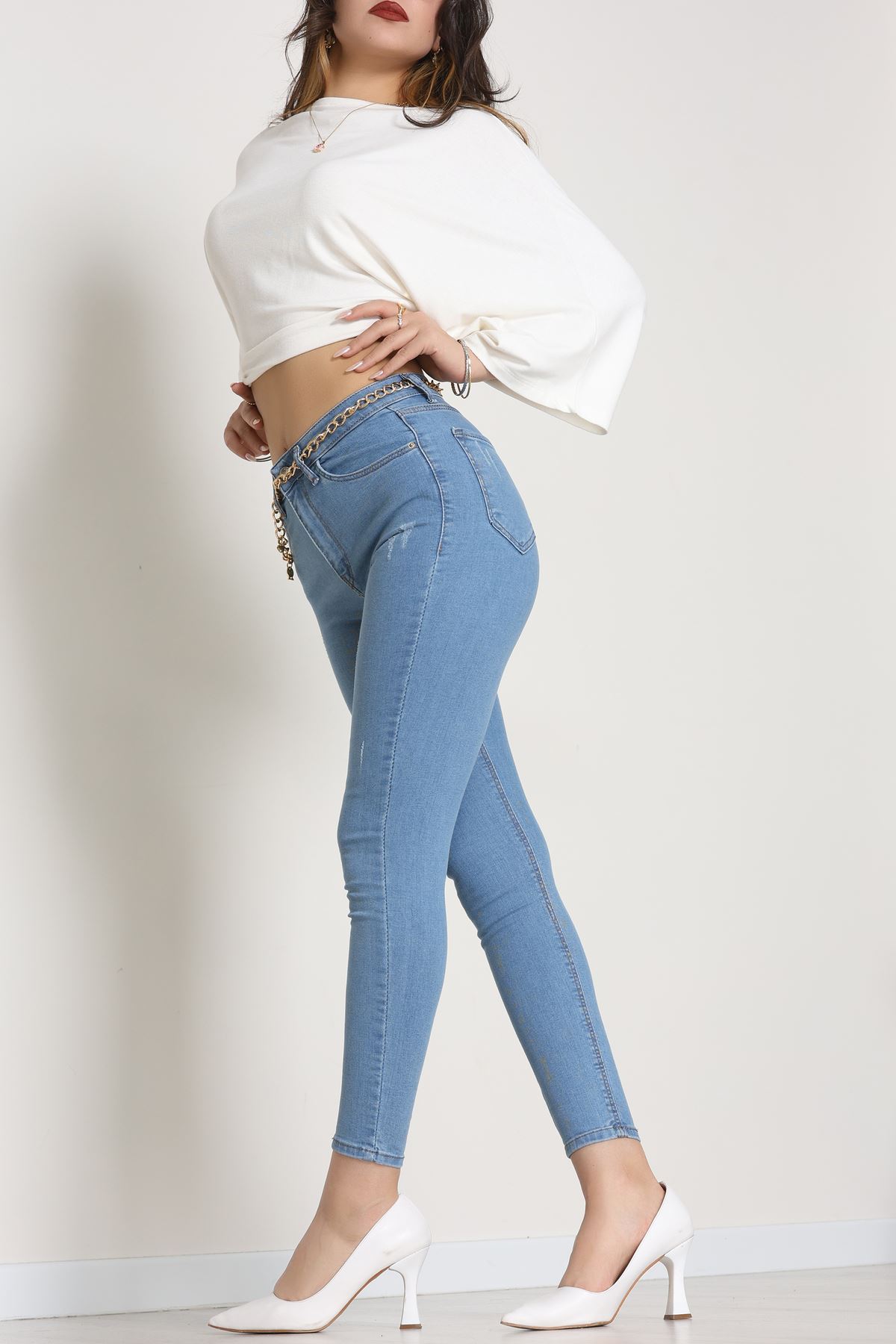 Dar Paça Kot Pantolon Mavi1 - 42701.2121.