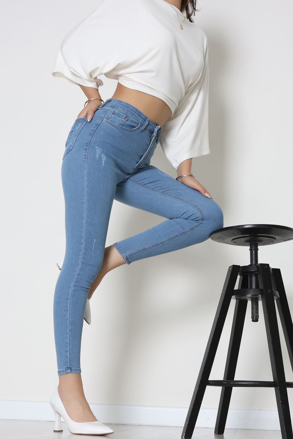 Dar Paça Kot Pantolon Mavi1 - 42701.2121.