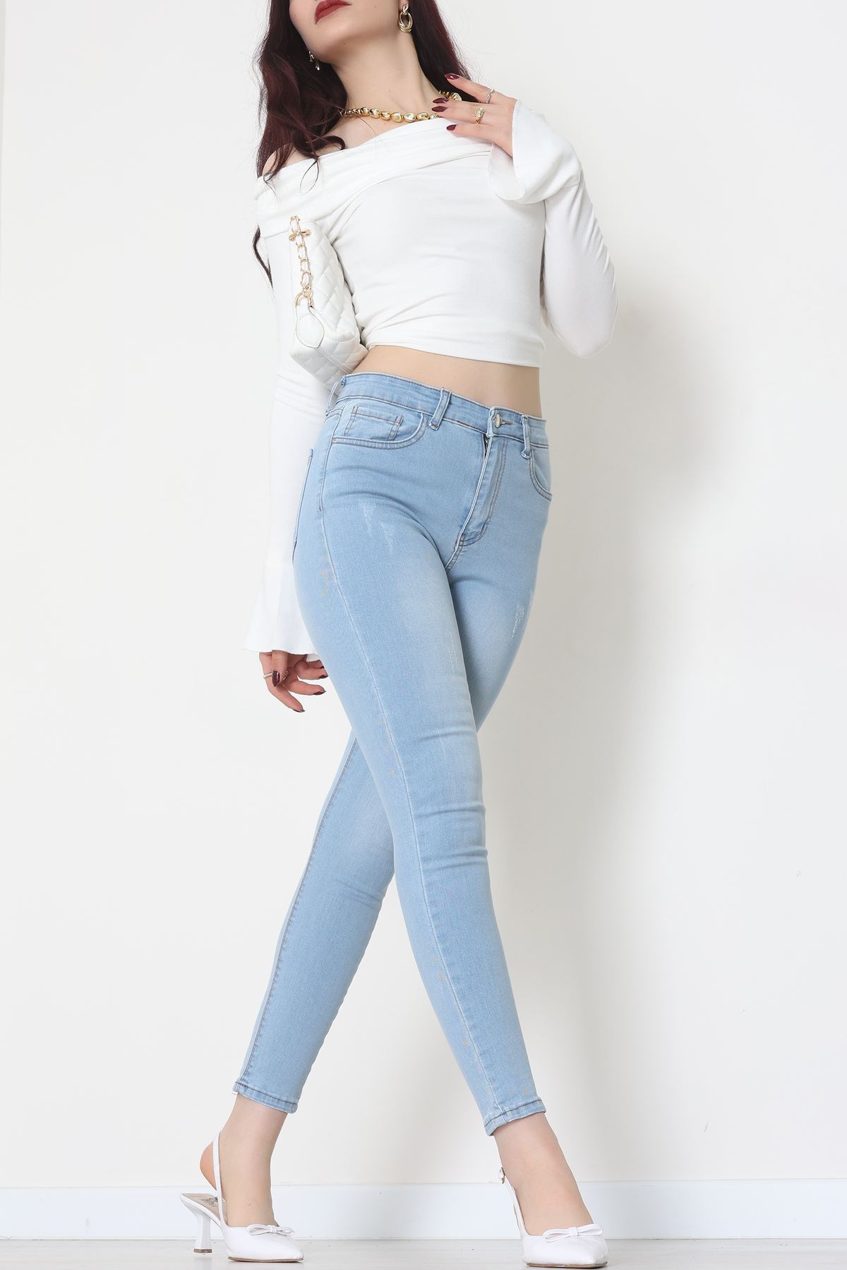 Dar Paça Kot Pantolon Buzmavi1 - 42701.2121.