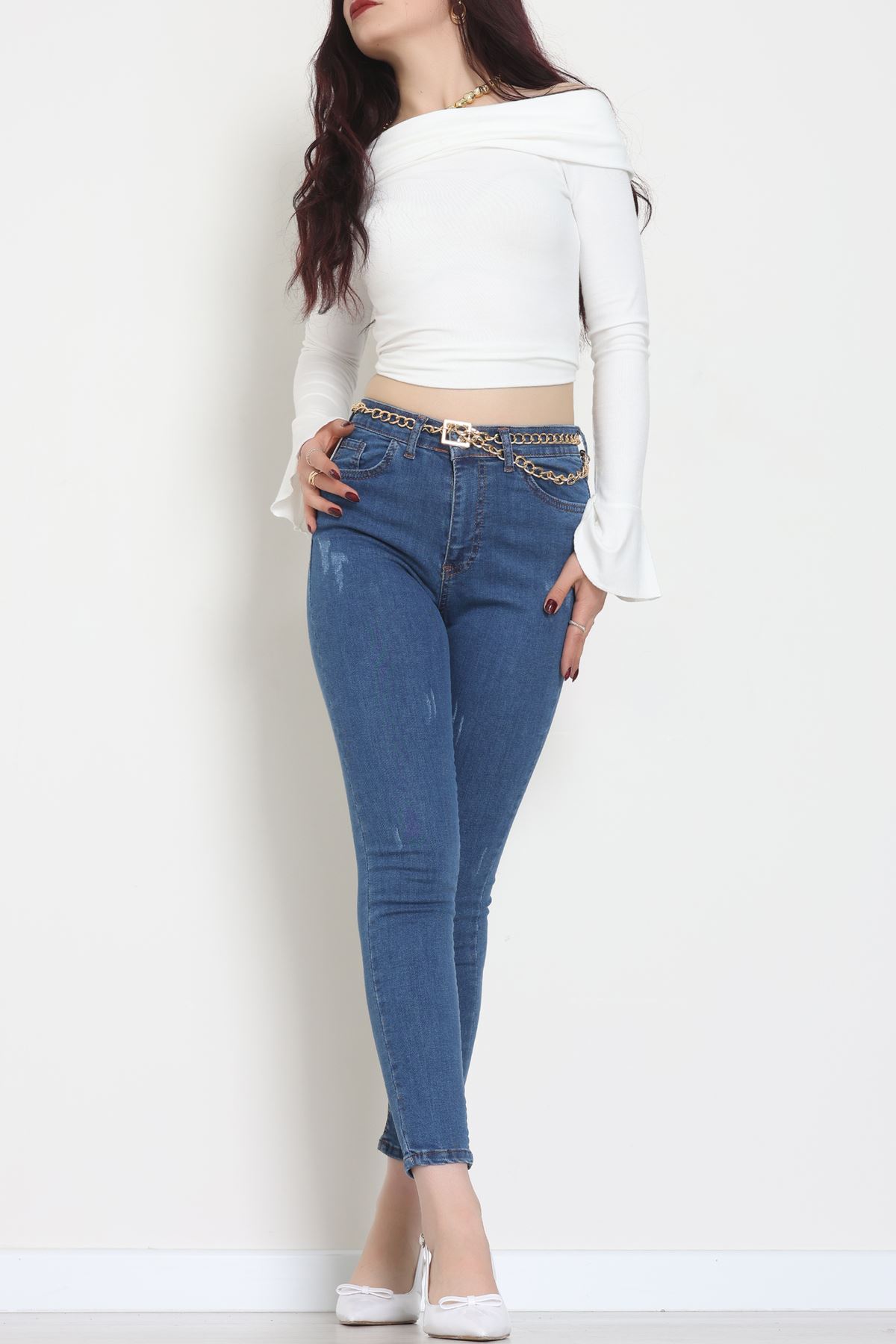 Dar Paça Kot Pantolon Mavi2 - 42701.2121.