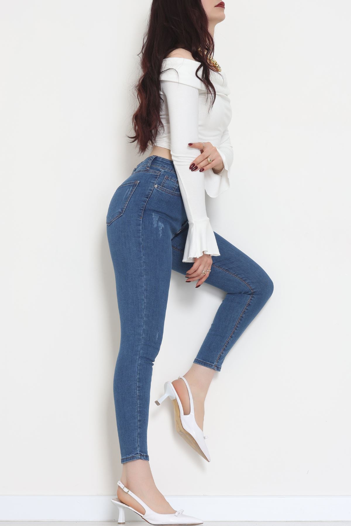 Dar Paça Kot Pantolon Mavi2 - 42701.2121.