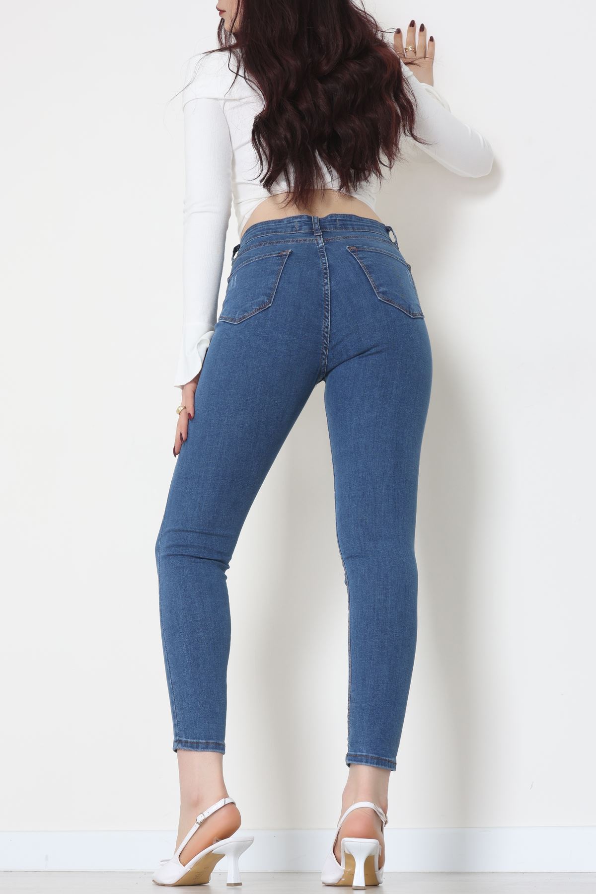 Dar Paça Kot Pantolon Mavi2 - 42701.2121.