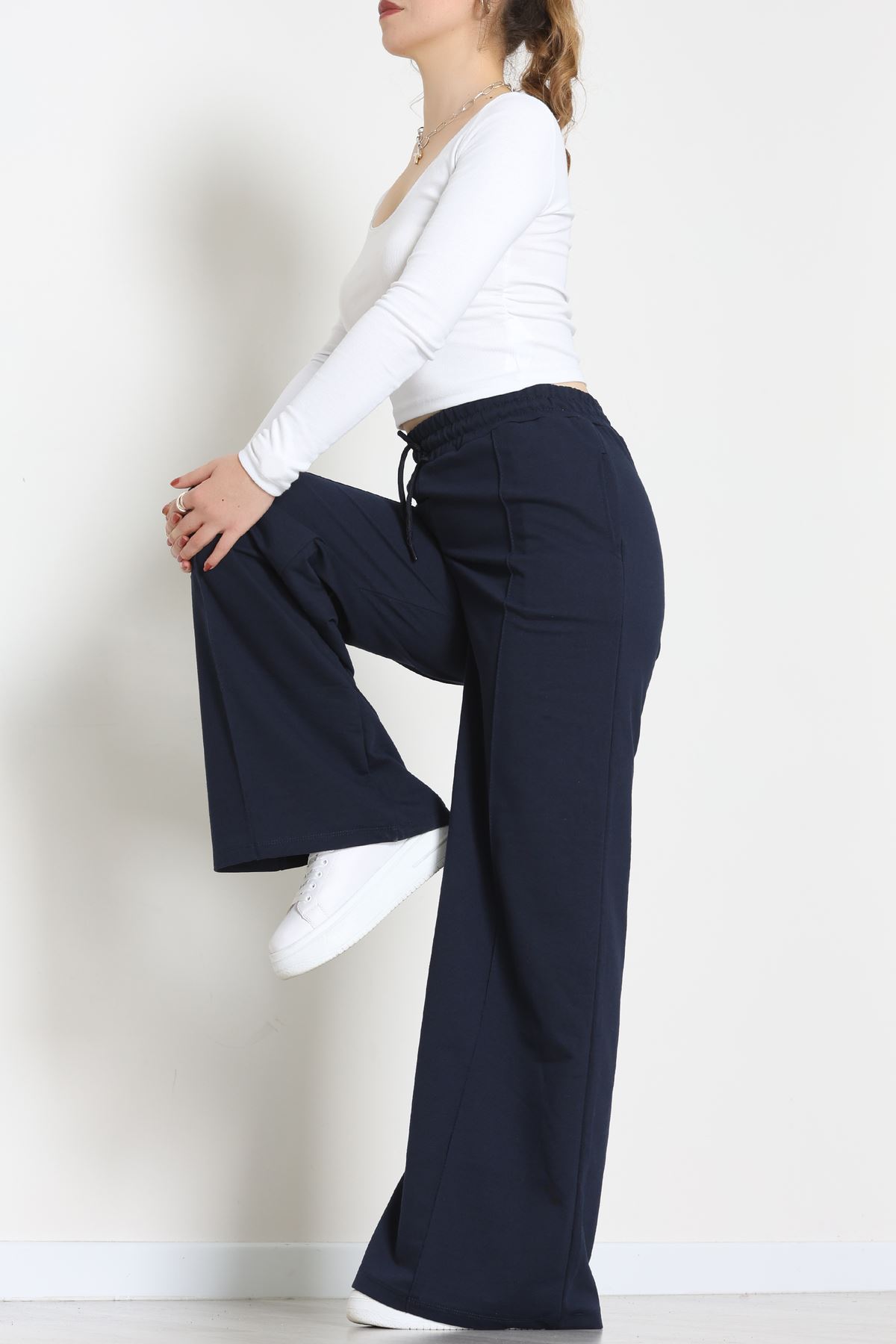 2 İplik Çımalı Eşofman Altı Lacivert - 52026.1857.