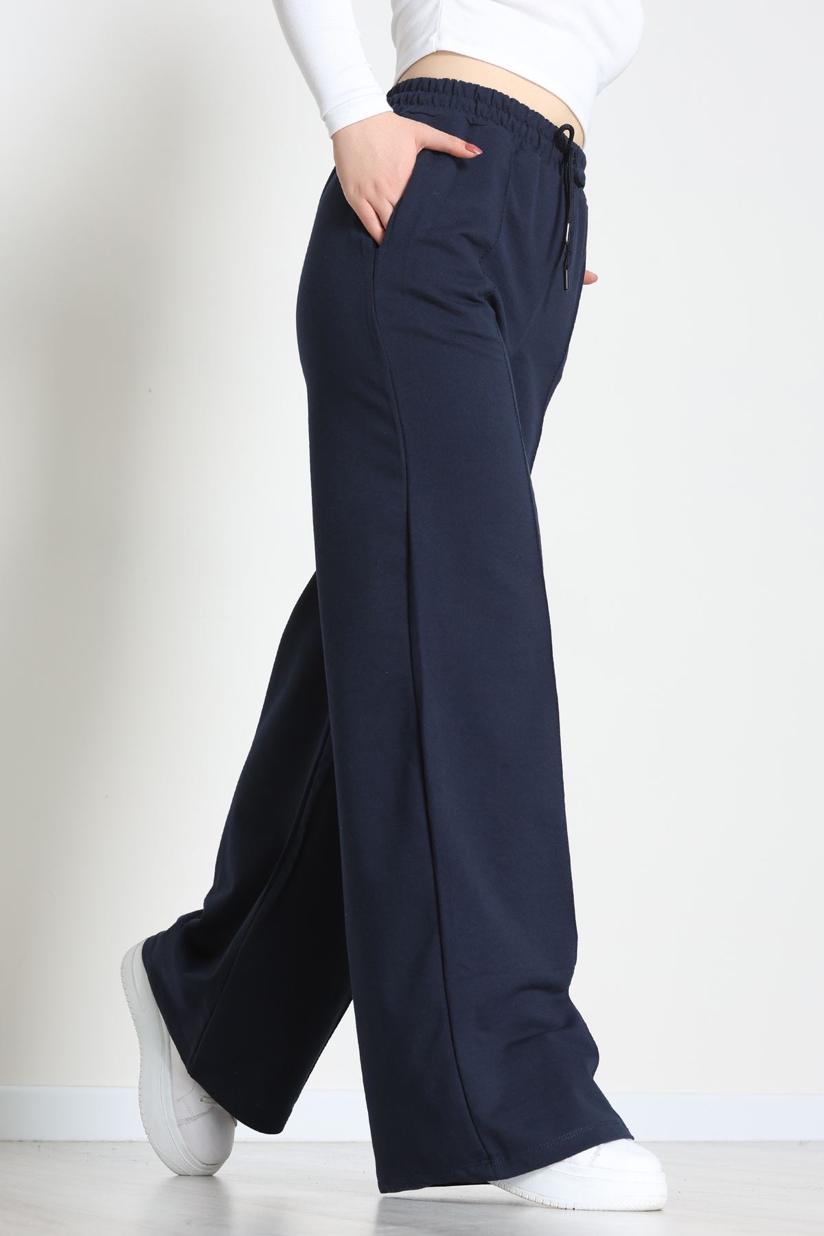 2 İplik Çımalı Eşofman Altı Lacivert - 52026.1857.