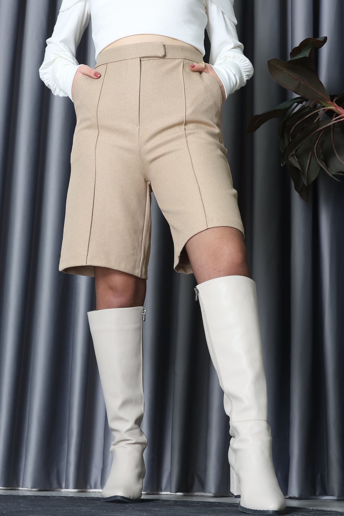 Bermuda Şort Bej - 10809.444.