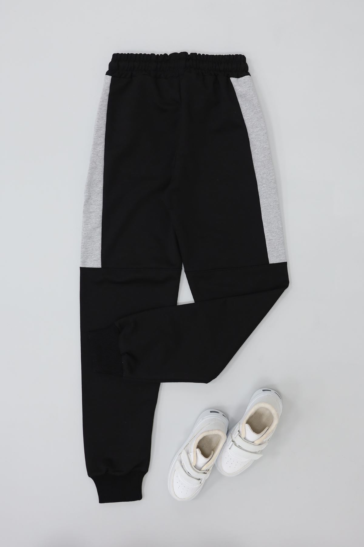 8-16 Yaş 2 İplik Likralı Eşofman Altı Siyah - 52173.2066.