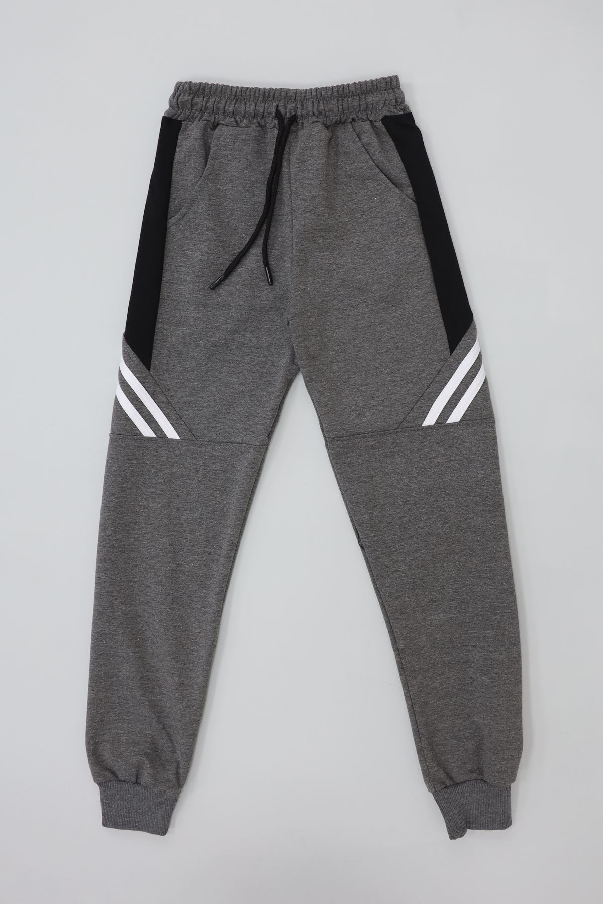 8-16 Yaş 2 İplik Likralı Eşofman Altı Füme - 52174.2066.