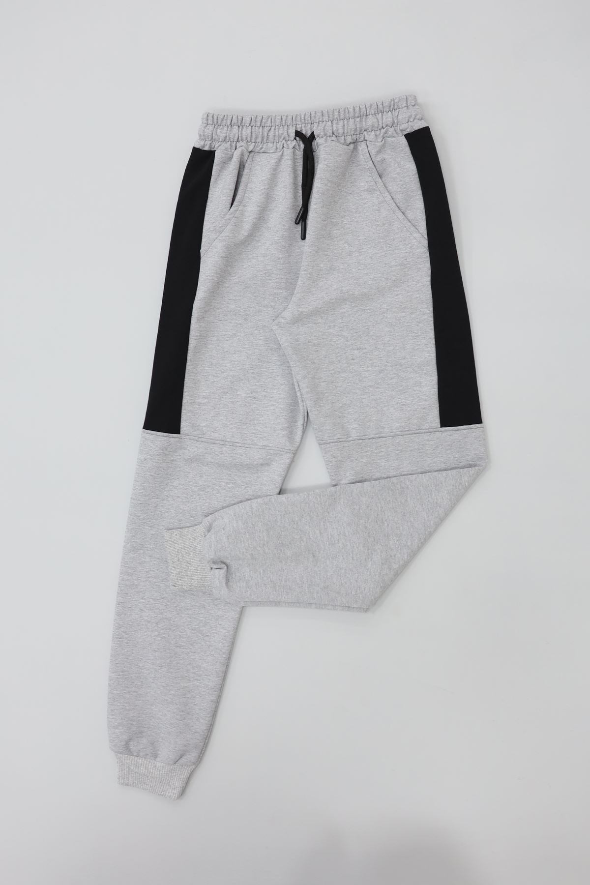 8-16 Yaş 2 İplik Likralı Eşofman Altı Gri - 52173.2066.