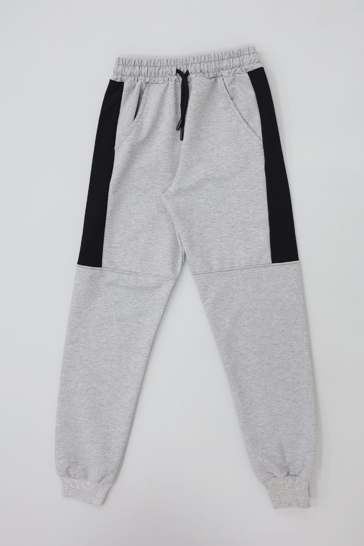 8-16 Yaş 2 İplik Likralı Eşofman Altı Gri - 52173.2066.