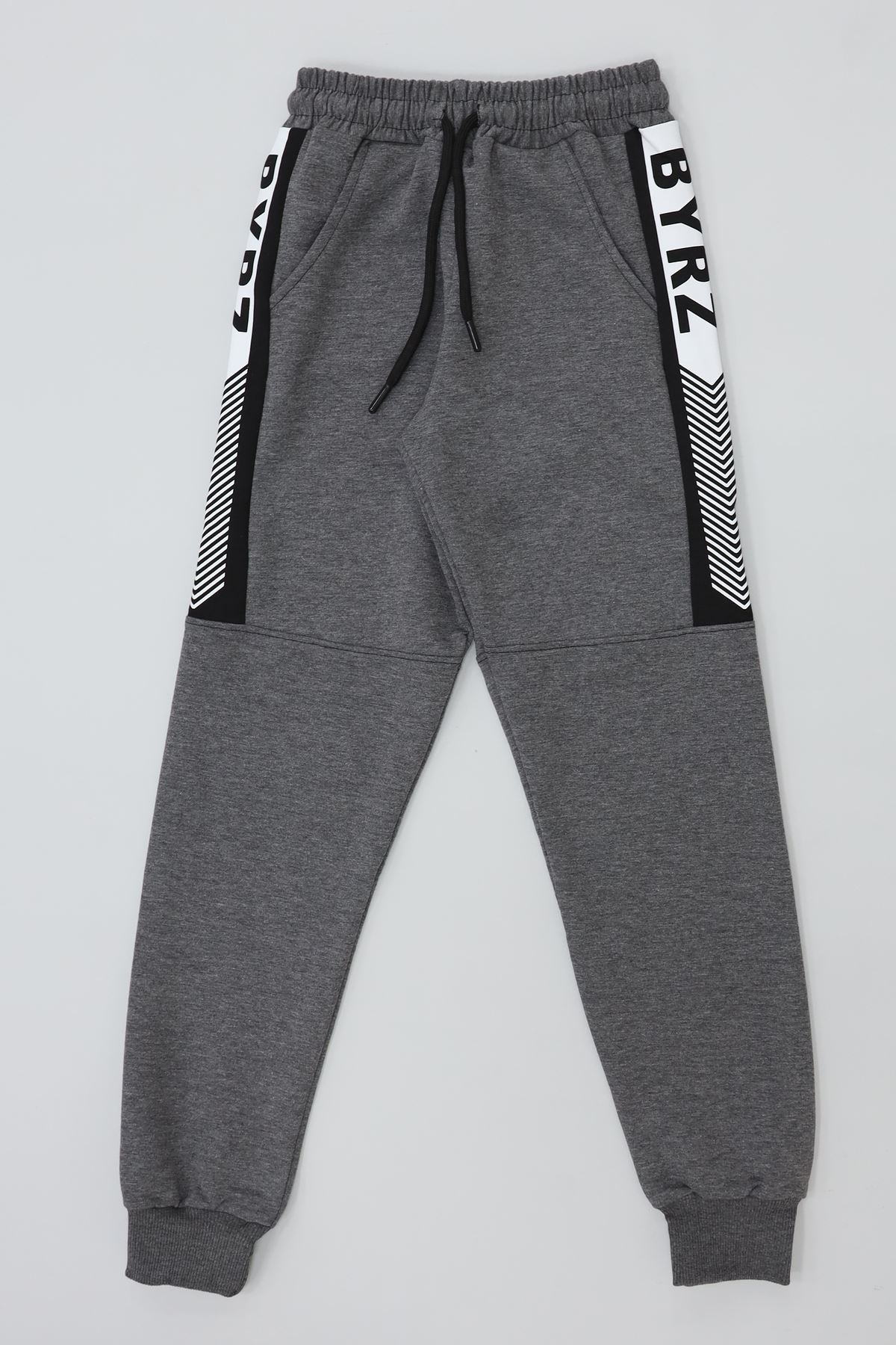 8-16 Yaş 2 İplik Likralı Eşofman Altı Füme - 52175.2066.