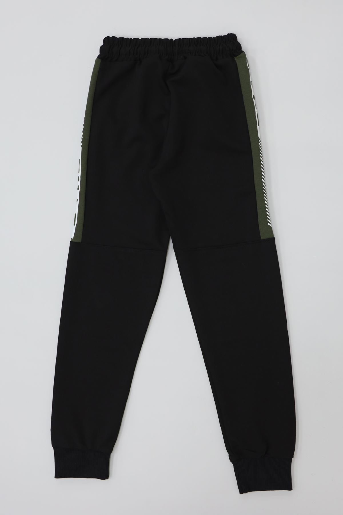 8-16 Yaş 2 İplik Likralı Eşofman Altı Siyah - 52175.2066.