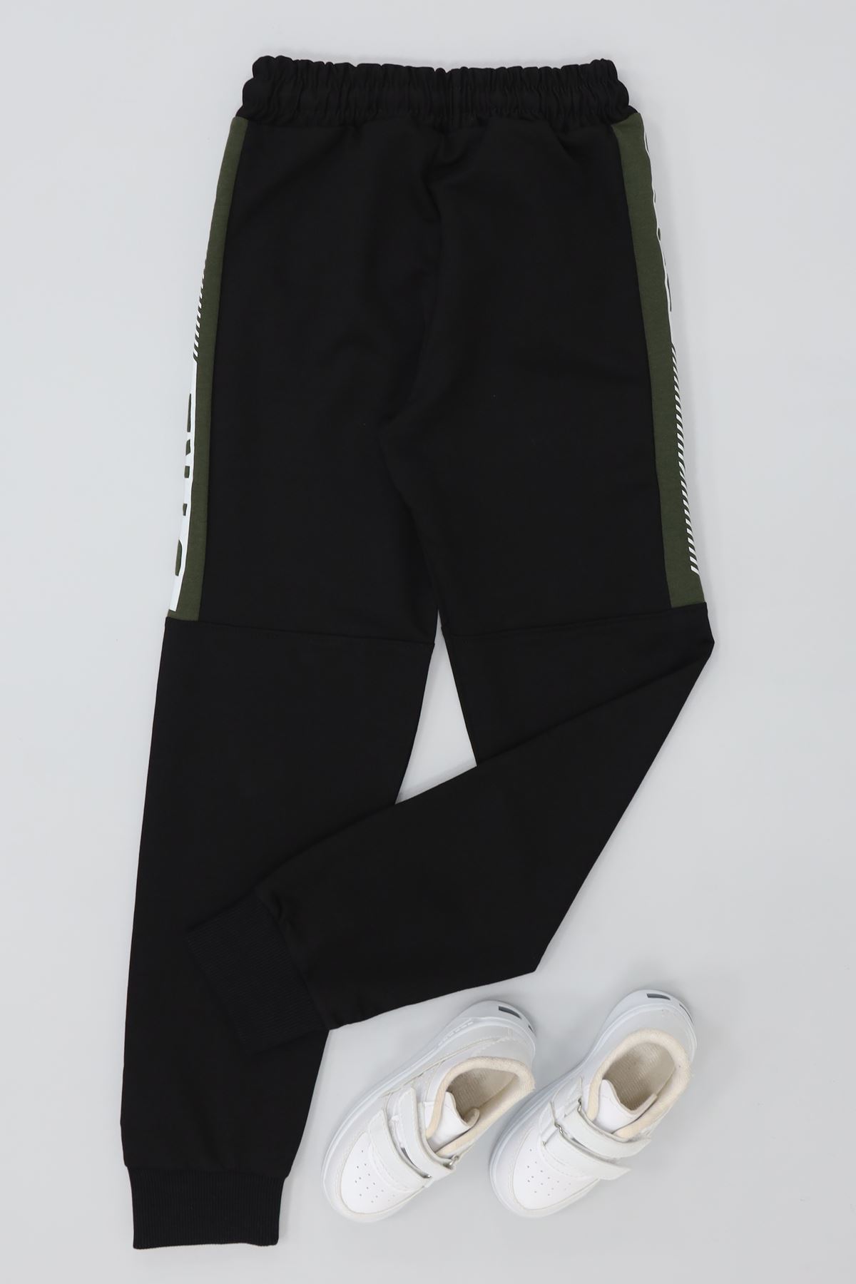 8-16 Yaş 2 İplik Likralı Eşofman Altı Siyah - 52175.2066.