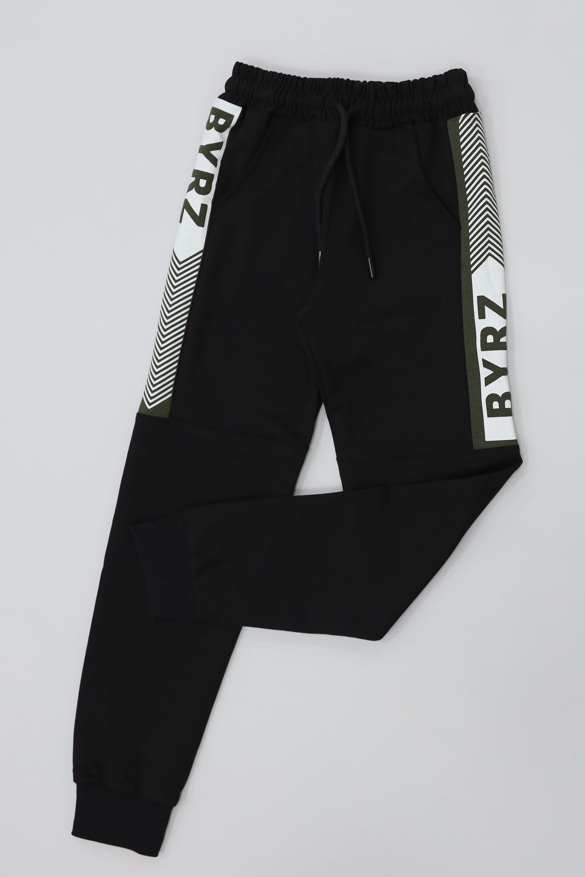 8-16 Yaş 2 İplik Likralı Eşofman Altı Siyah - 52175.2066.