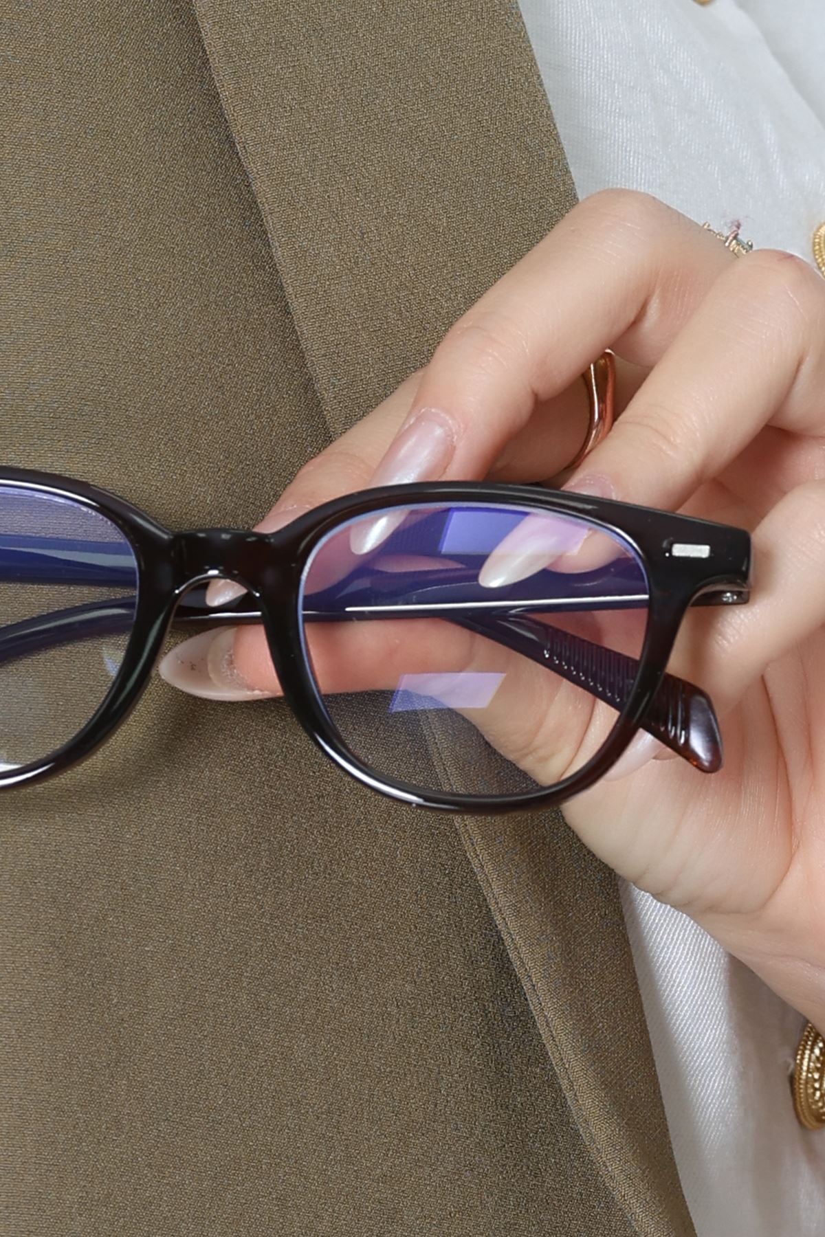 Mavi Işık Korumalı Ekran Gözlüğü Kahve - 23001.1724.