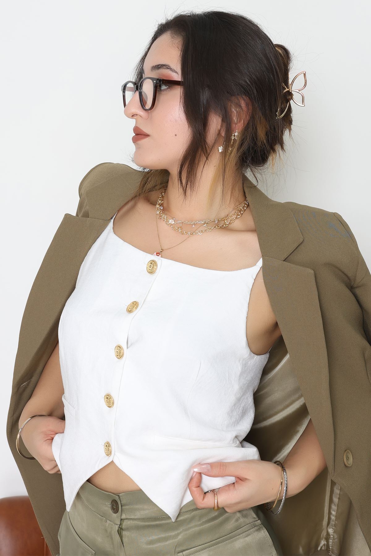 Mavi Işık Korumalı Ekran Gözlüğü Kahve - 23001.1724.