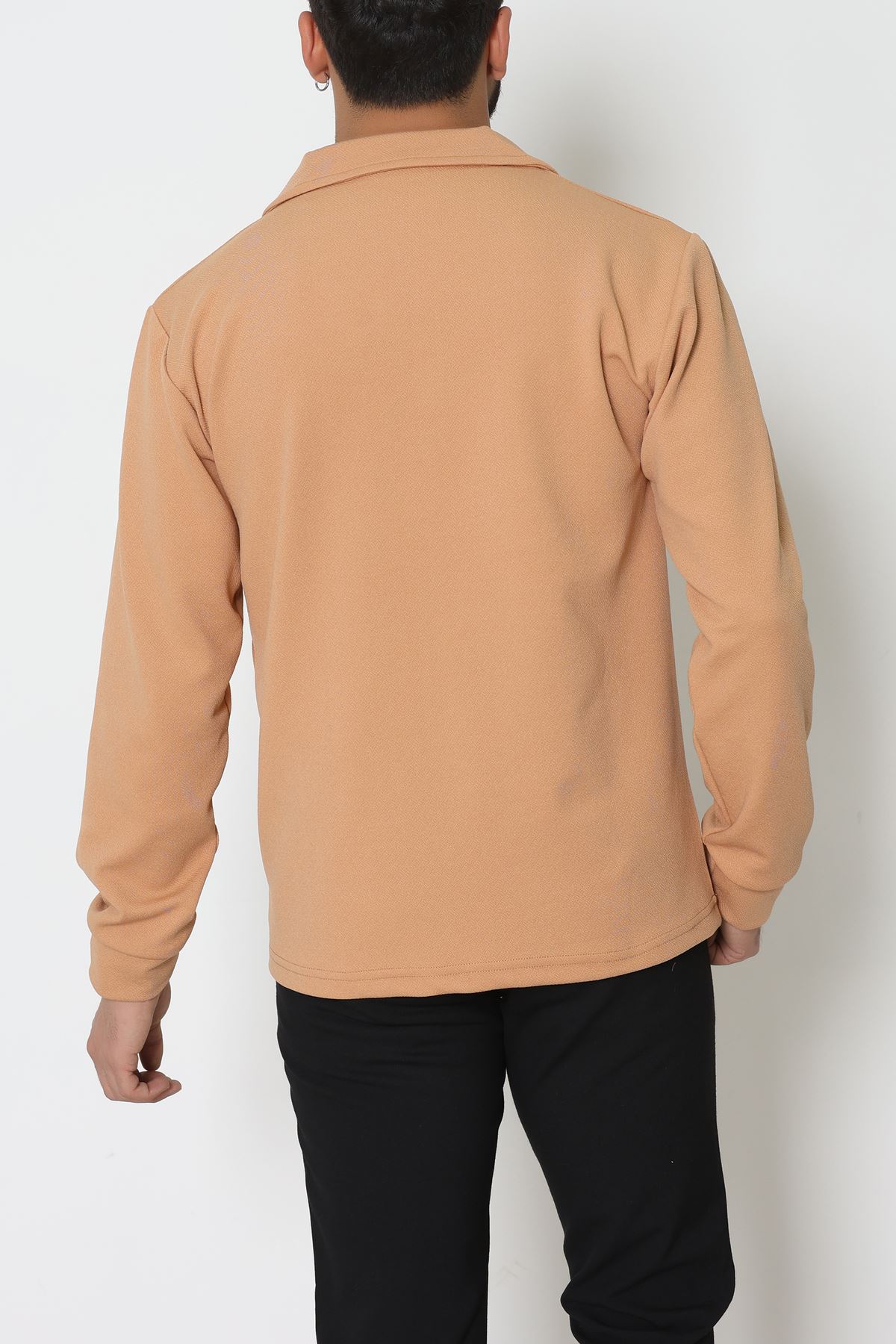 Zra Krep Polo Yaka Erkek Sweat Camel - 42186.1937.
